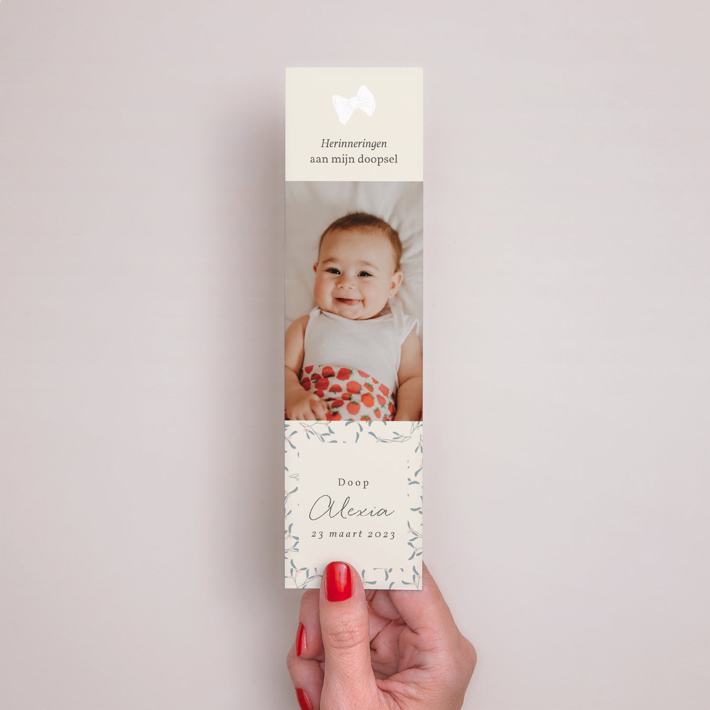 Boekenlegger Doop Bladwijzer Babykussen foto N° 2