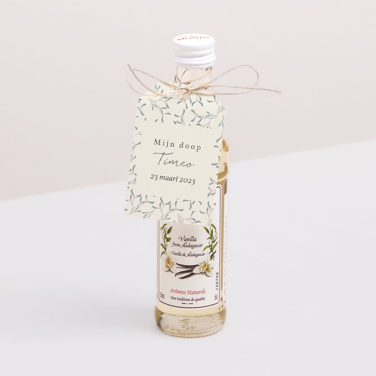 Cadeaulabel Doop Vlag Baby jongen kussen foto N° 3