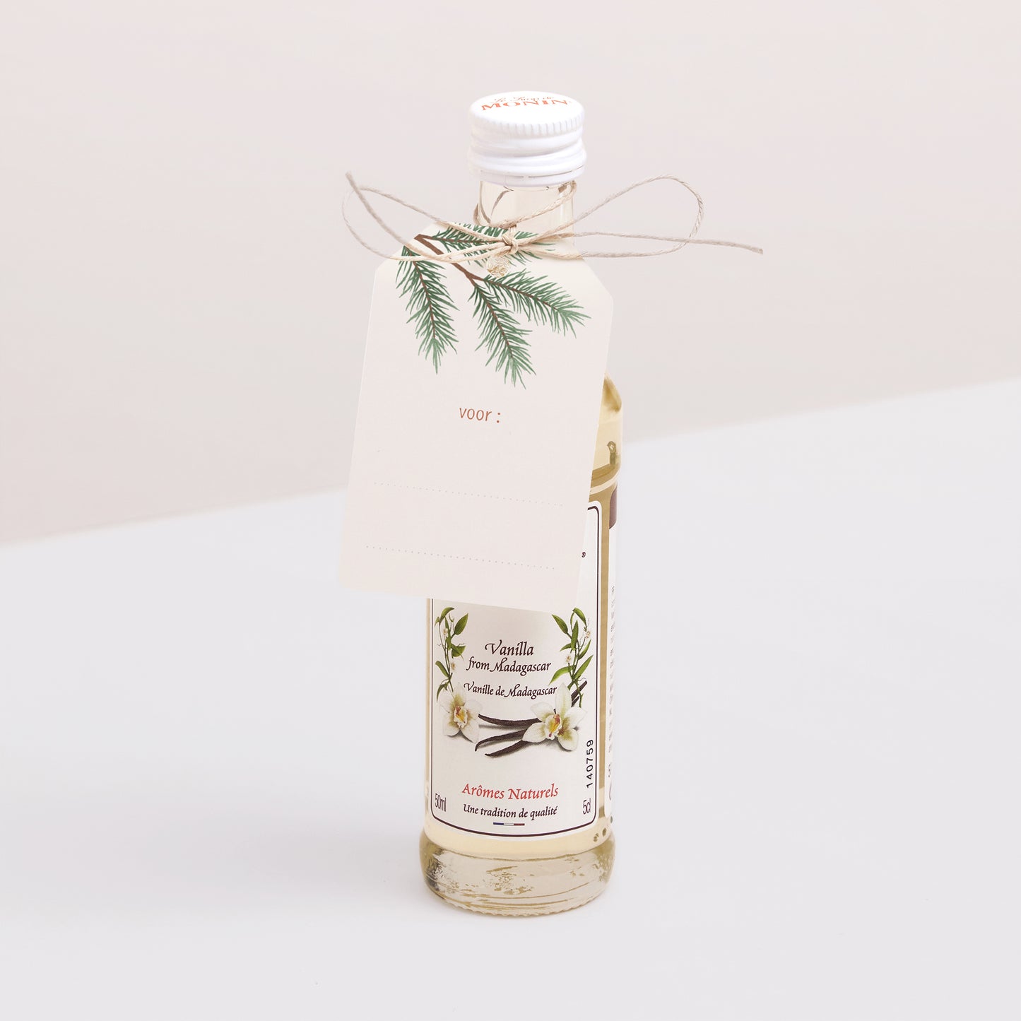 Cadeaulabel Eindejaar Vlag Kerstboomtakken foto N° 3
