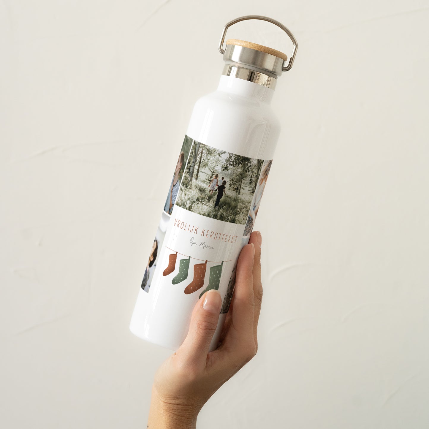 Drinkfles Eindejaar 75 cl Kerstboomtakken foto N° 2