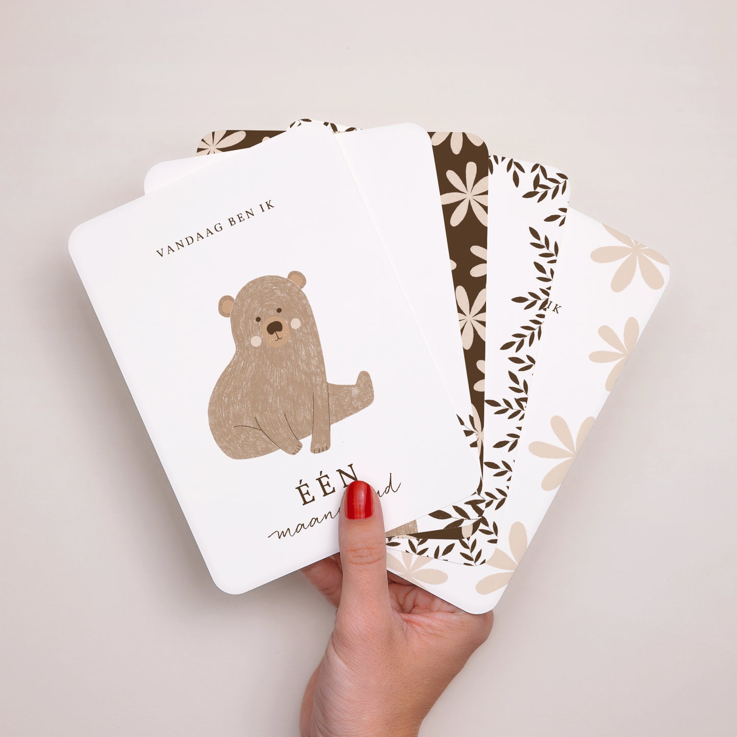 Babystapkaarten Geboorte Set van 12 Onze vriend foto N° 9