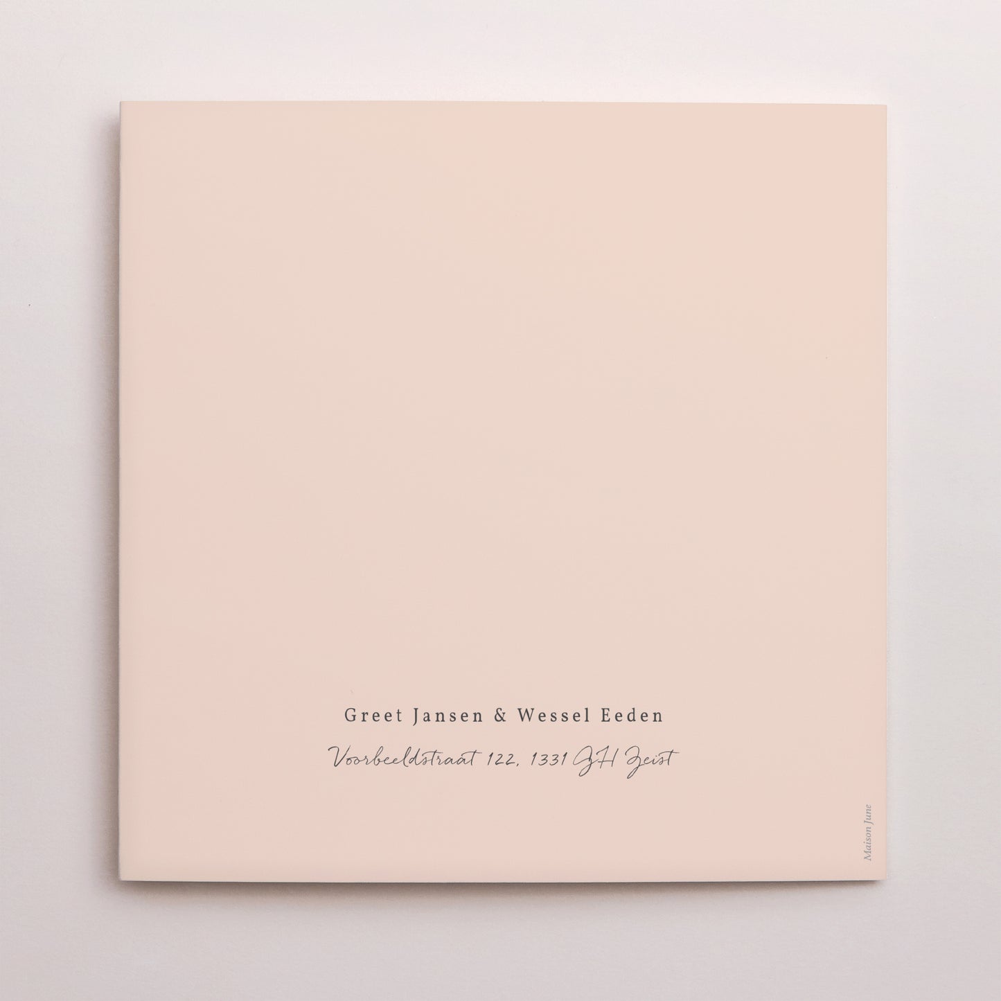 Uitnodigingskaart Huwelijk Drieluiks vensteropening Voorjaarstakje foto N° 3