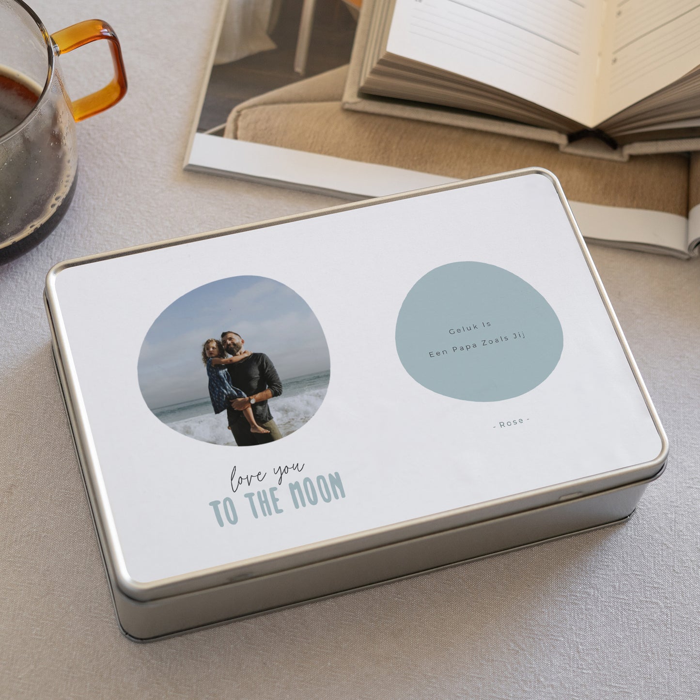 Metalen doos Objecten Rechthoek Naar de maan III foto N° 2