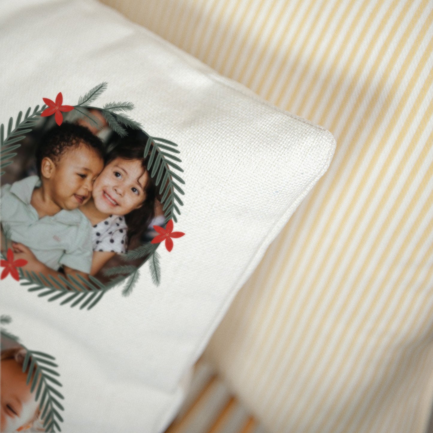 Kussen Eindejaar Natuurlijk beige Souvenirbal foto N° 3