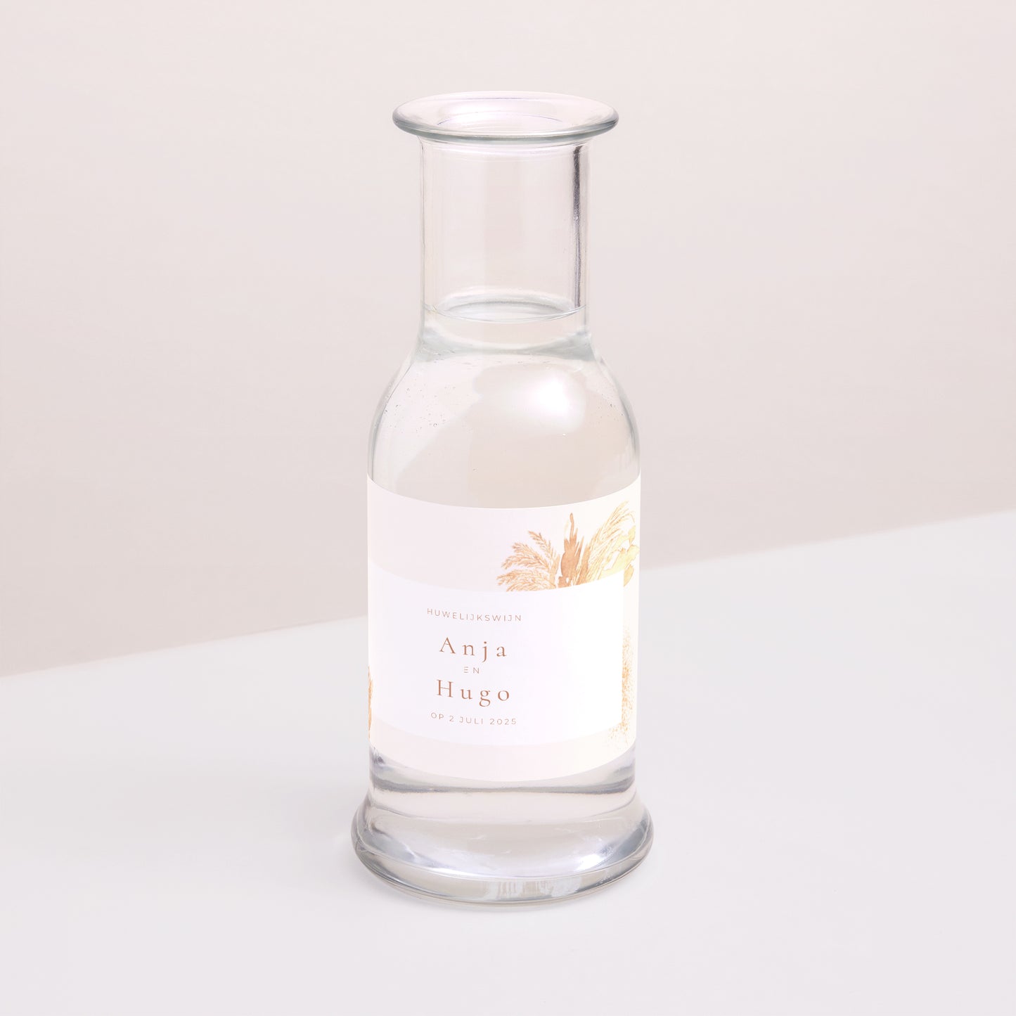 Flesetiket Huwelijk Landschap. pampa, frame buiten het midden foto N° 2