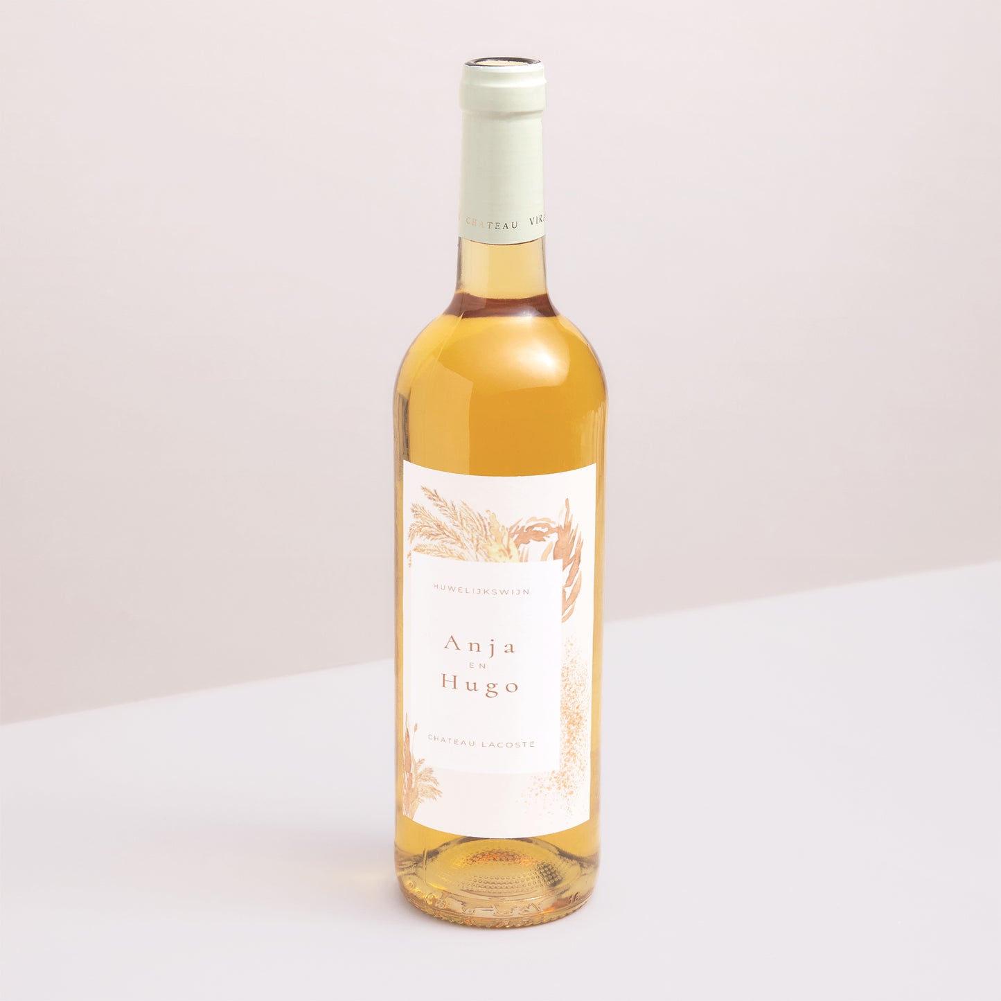 Flesetiket Huwelijk Portret pampa, frame buiten het midden foto N° 1