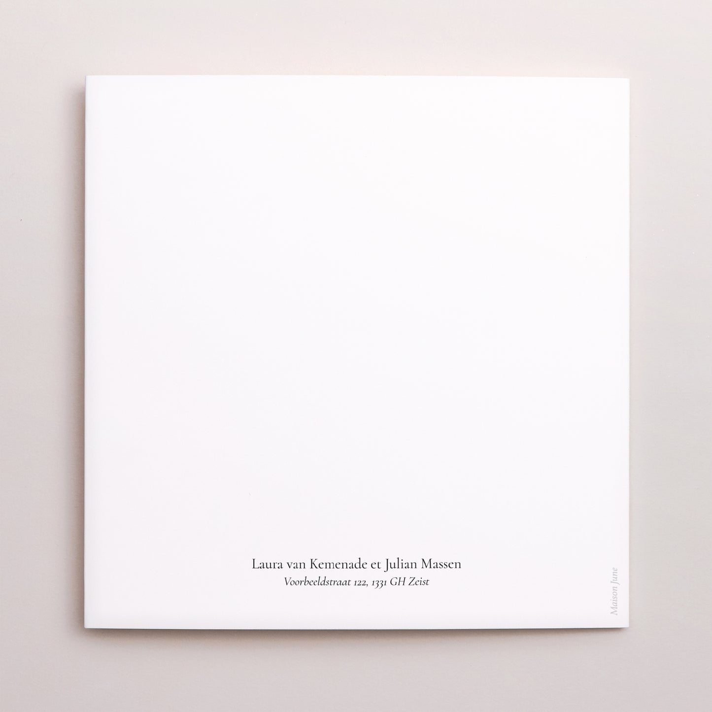 Uitnodigingskaart Huwelijk Dubbel vierluik Oneindige liefde foto N° 3