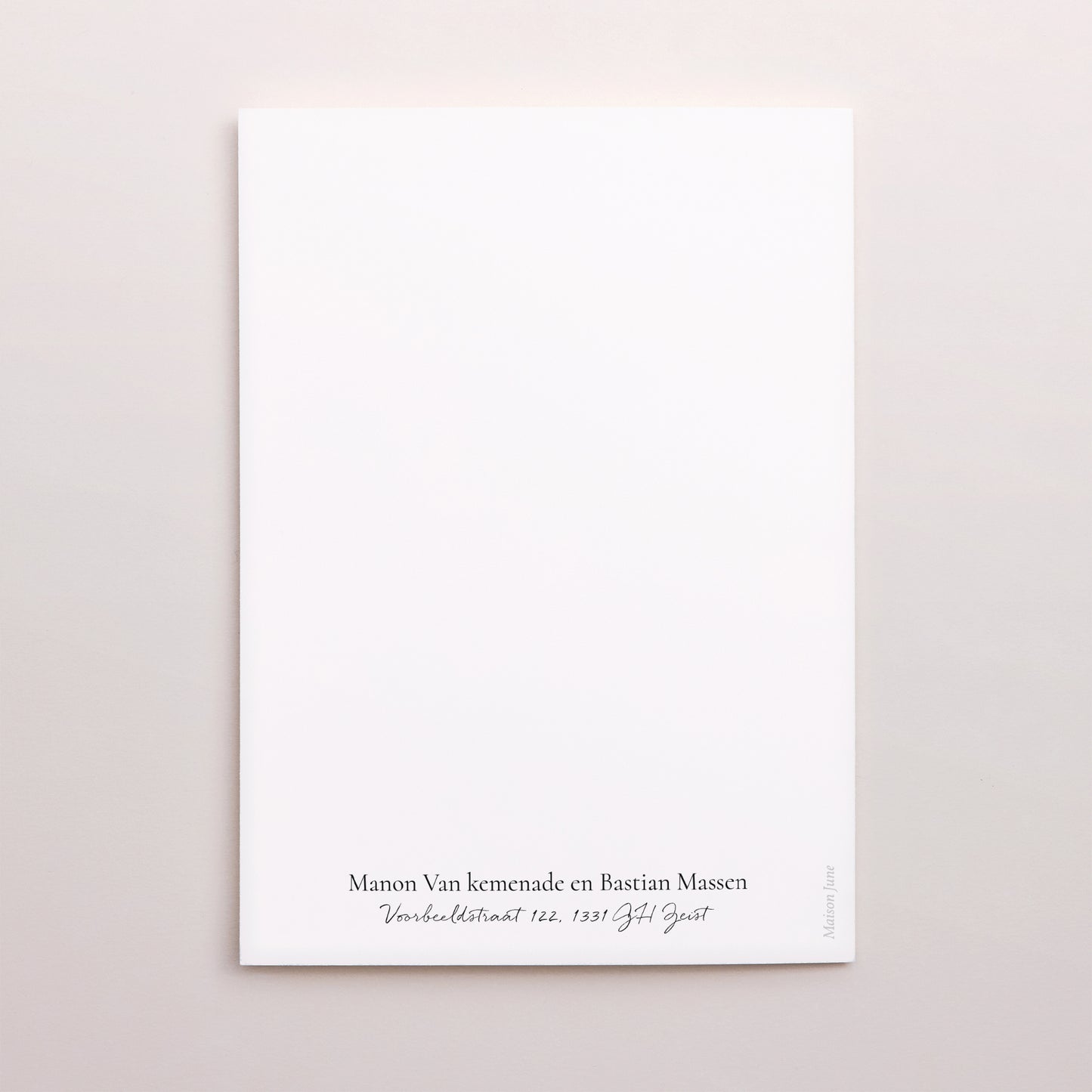 Uitnodigingskaart Huwelijk Portret dubbele vouw Plant Ark foto N° 3