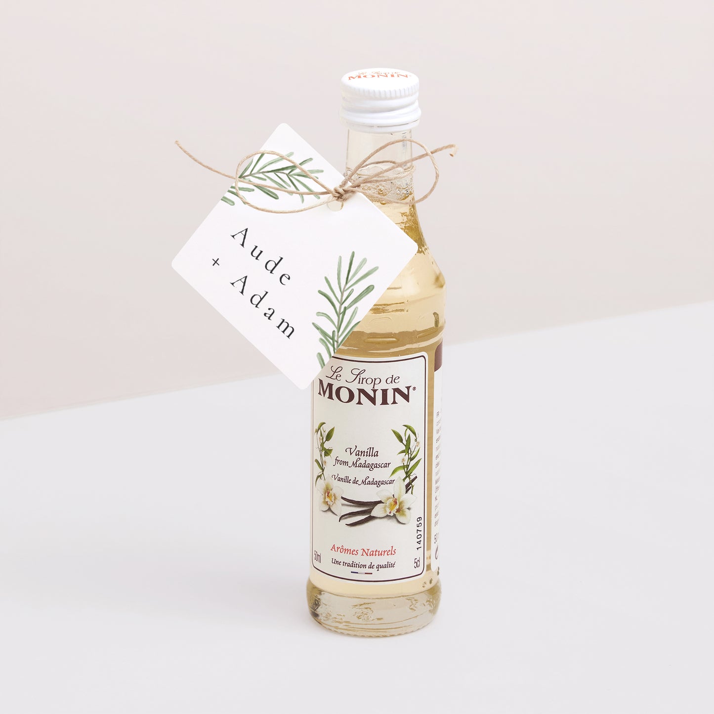 Cadeaulabel Huwelijk Vierkant Rozemarijn uit de Provence foto N° 3