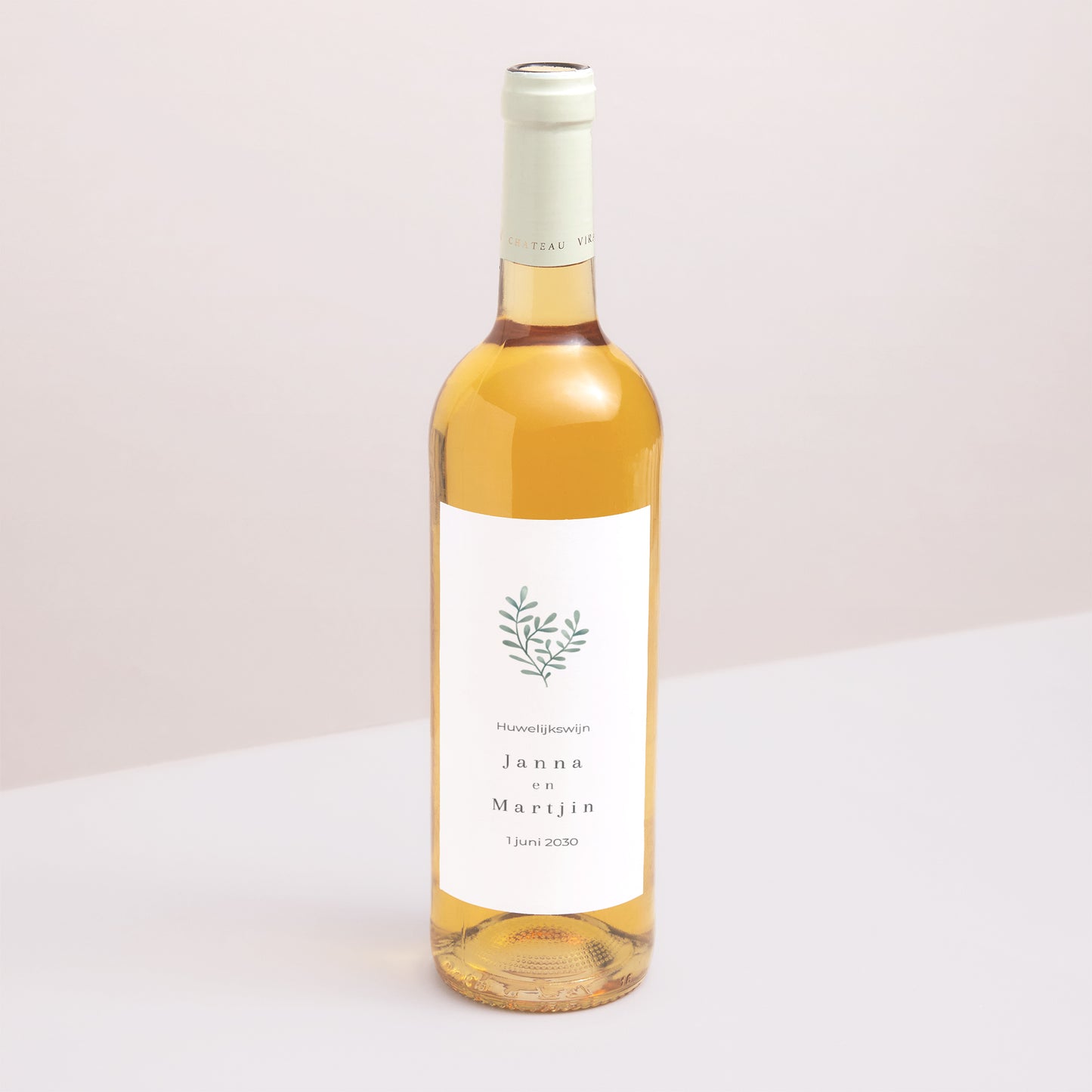 Flesetiket Huwelijk Portret Gouden zoetheid foto N° 1