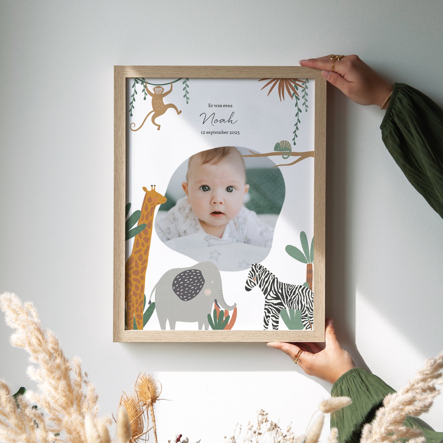 Poster Geboorte Portret De Dieren van Afrika II foto N° 2