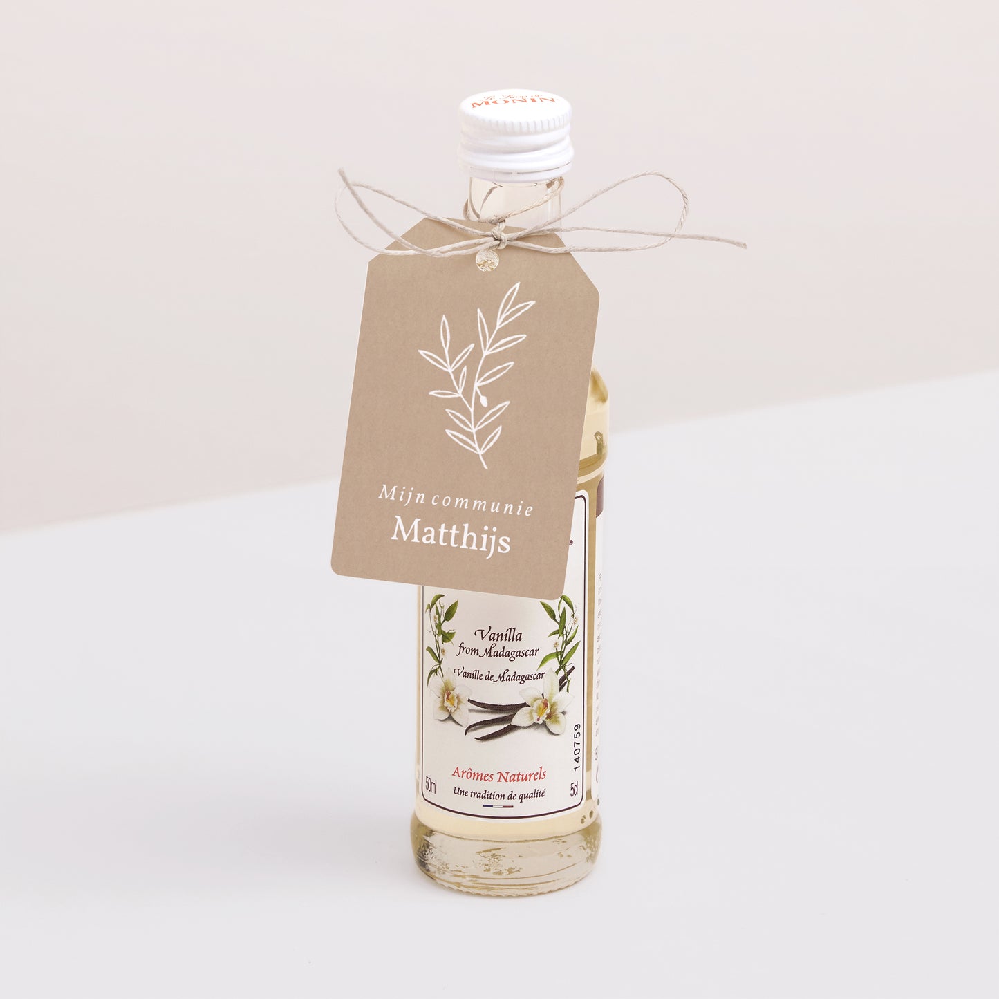 Cadeaulabel Communie Vlag Kerk, Kraft Effect foto N° 3