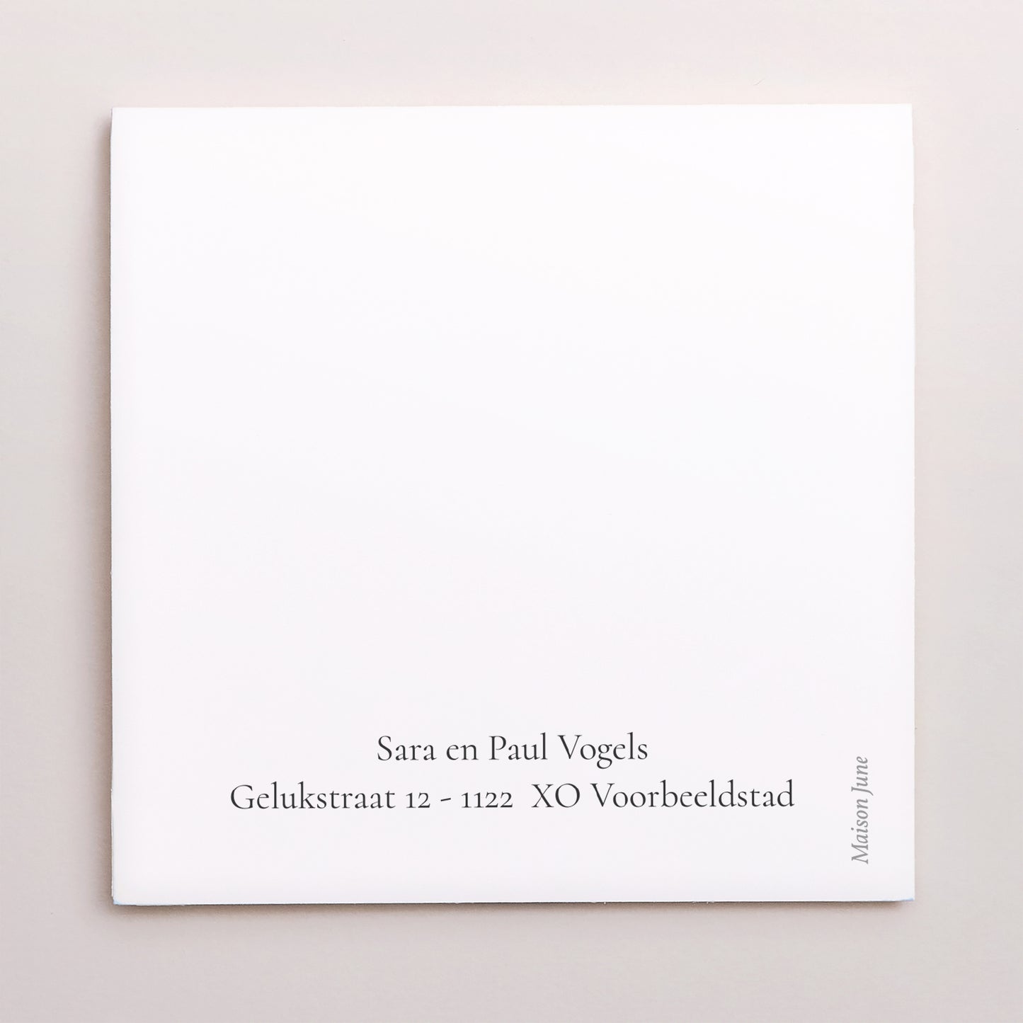 Bedankkaart Confirmatie Dubbele vierkante vouwwaaier halvemaan. Duif en zijn tak foto N° 3