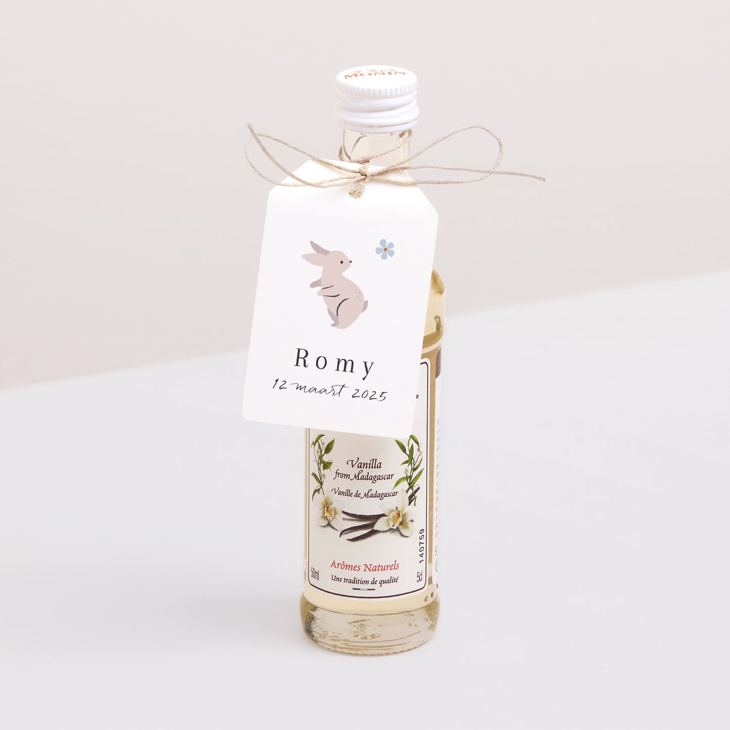 Cadeaulabel Geboorte Vlag Sprookjesland van de natuur foto N° 3