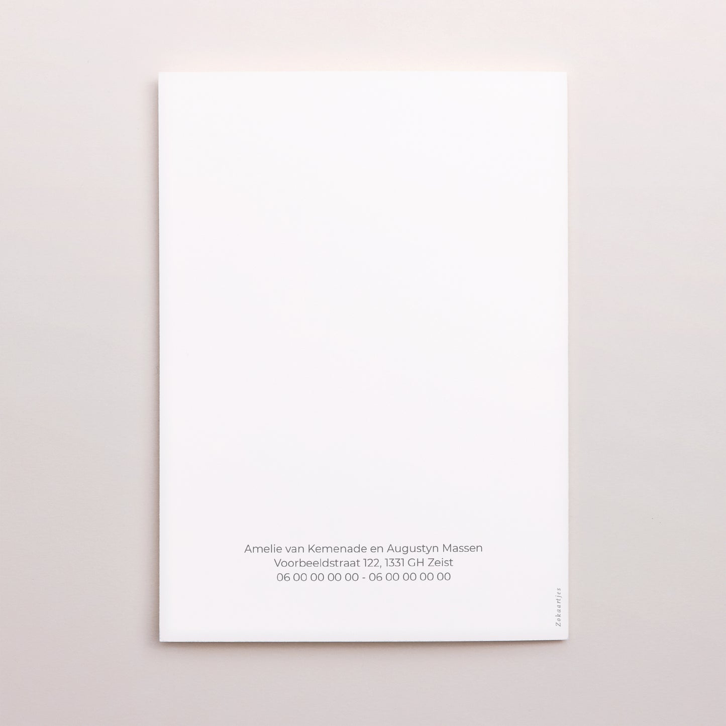 Bedankkaart Huwelijk Portret dubbele vouw Champêtre fleuri foto N° 3