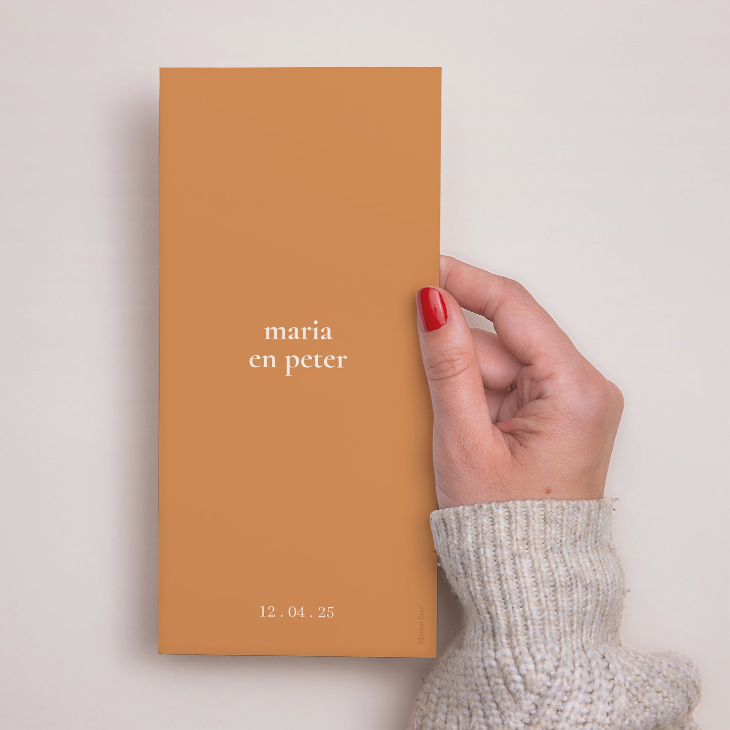 Menukaart Huwelijk Panoramisch portret foto N° 3