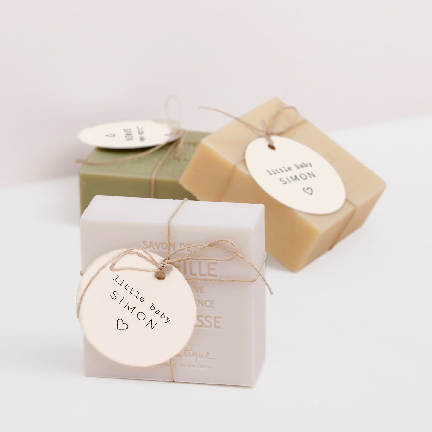 Cadeaulabel Geboorte Ronde Bullet journal Herbarium foto N° 2