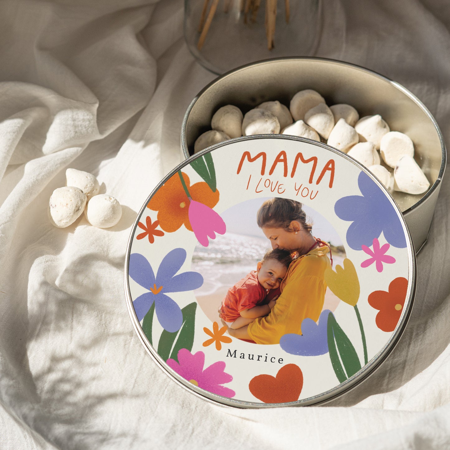 Metalen doos Objecten Ronde Mama van Liefde II foto N° 2