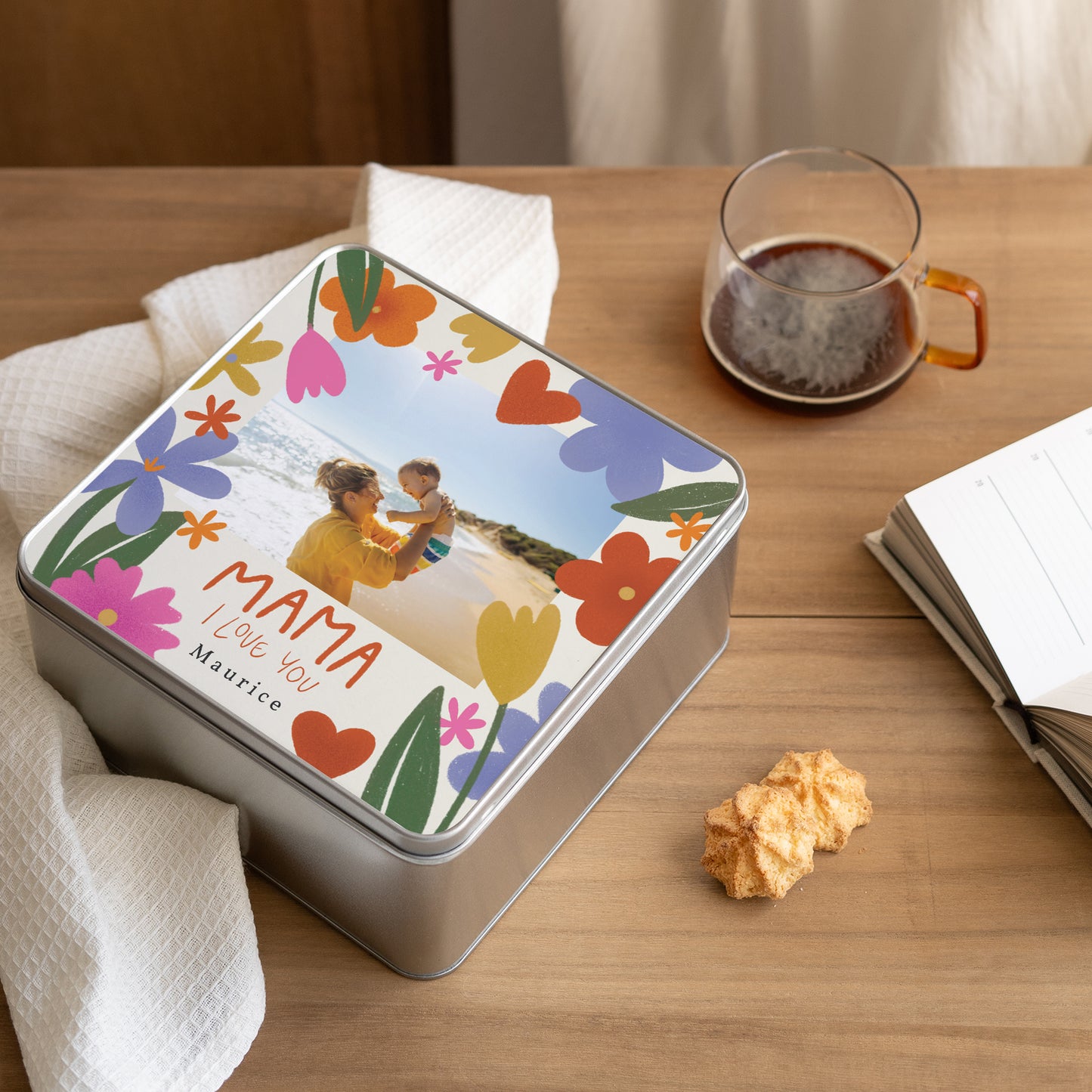 Metalen doos Objecten Vierkant Mama van Liefde II foto N° 2