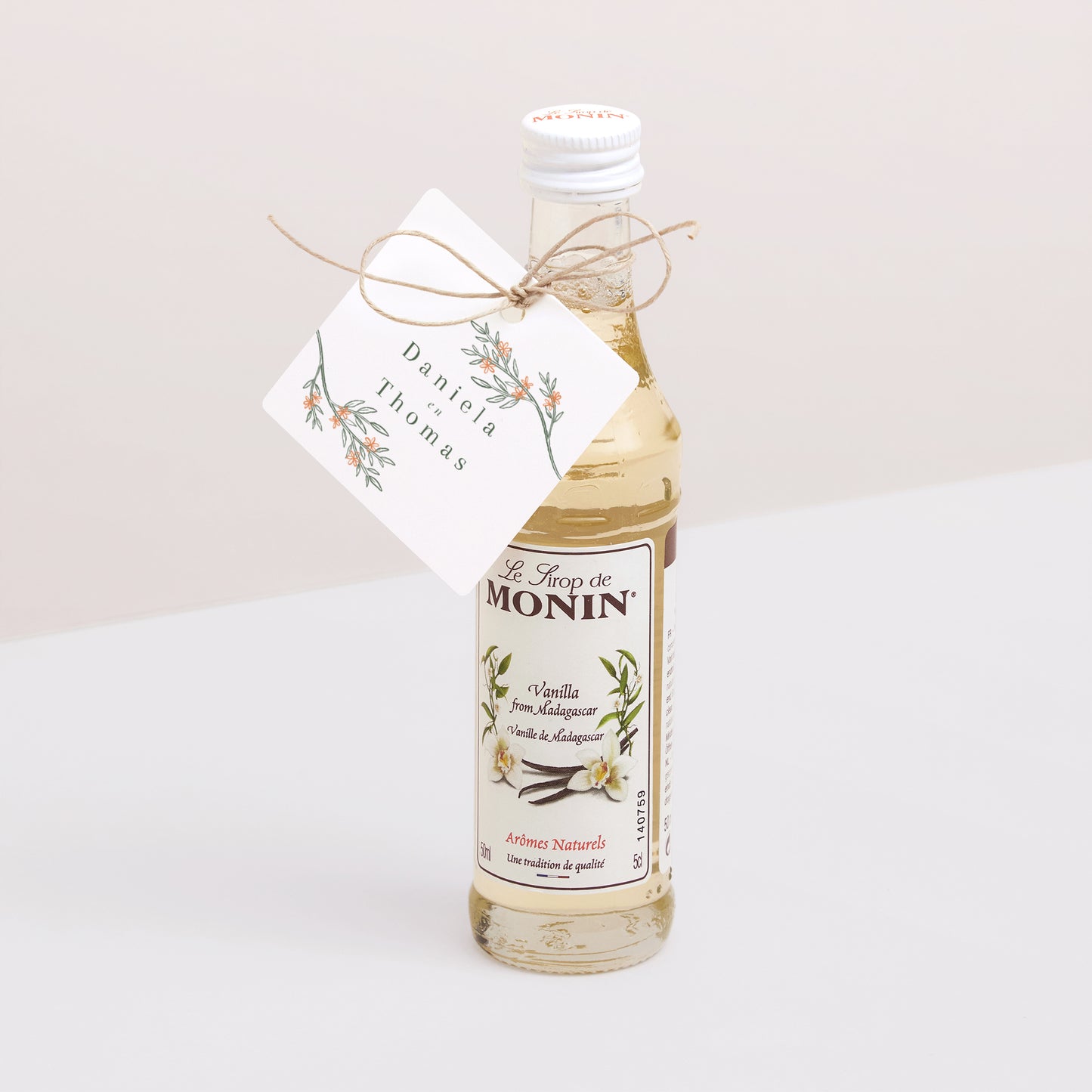 Cadeaulabel Huwelijk Vierkant Plantenbak II foto N° 3