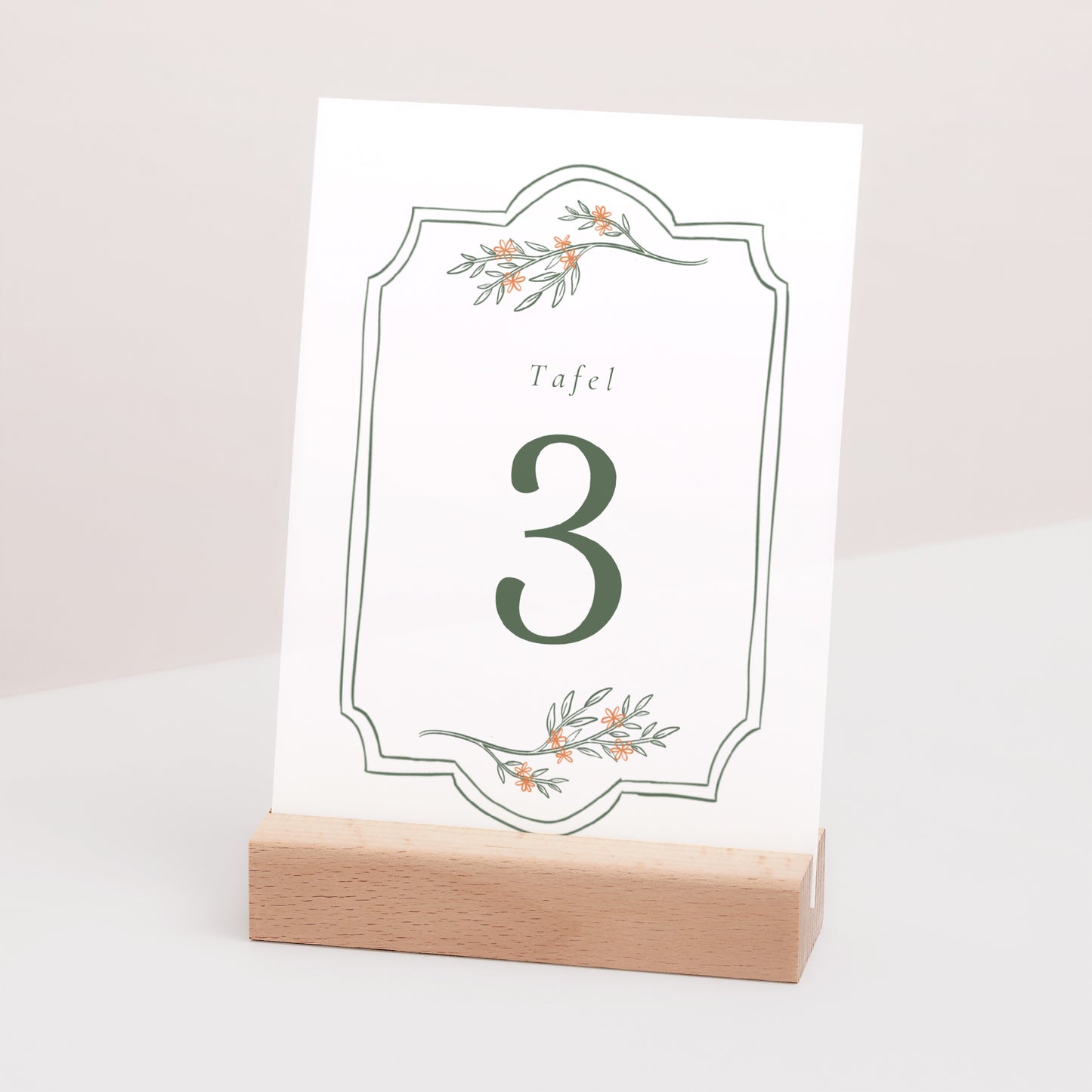 Tafelnummers Huwelijk Rechthoek Plantenbak II foto N° 3