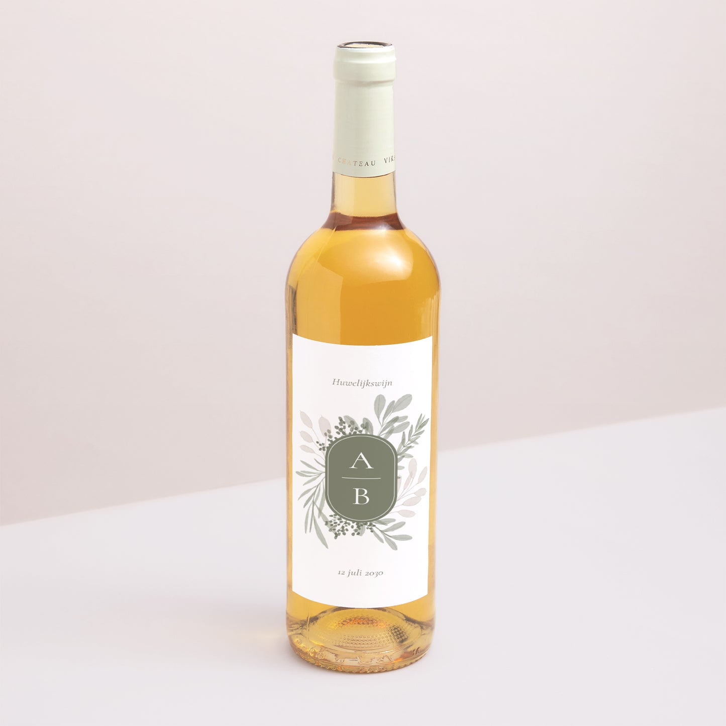 Flesetiket Huwelijk Portret foto N° 1