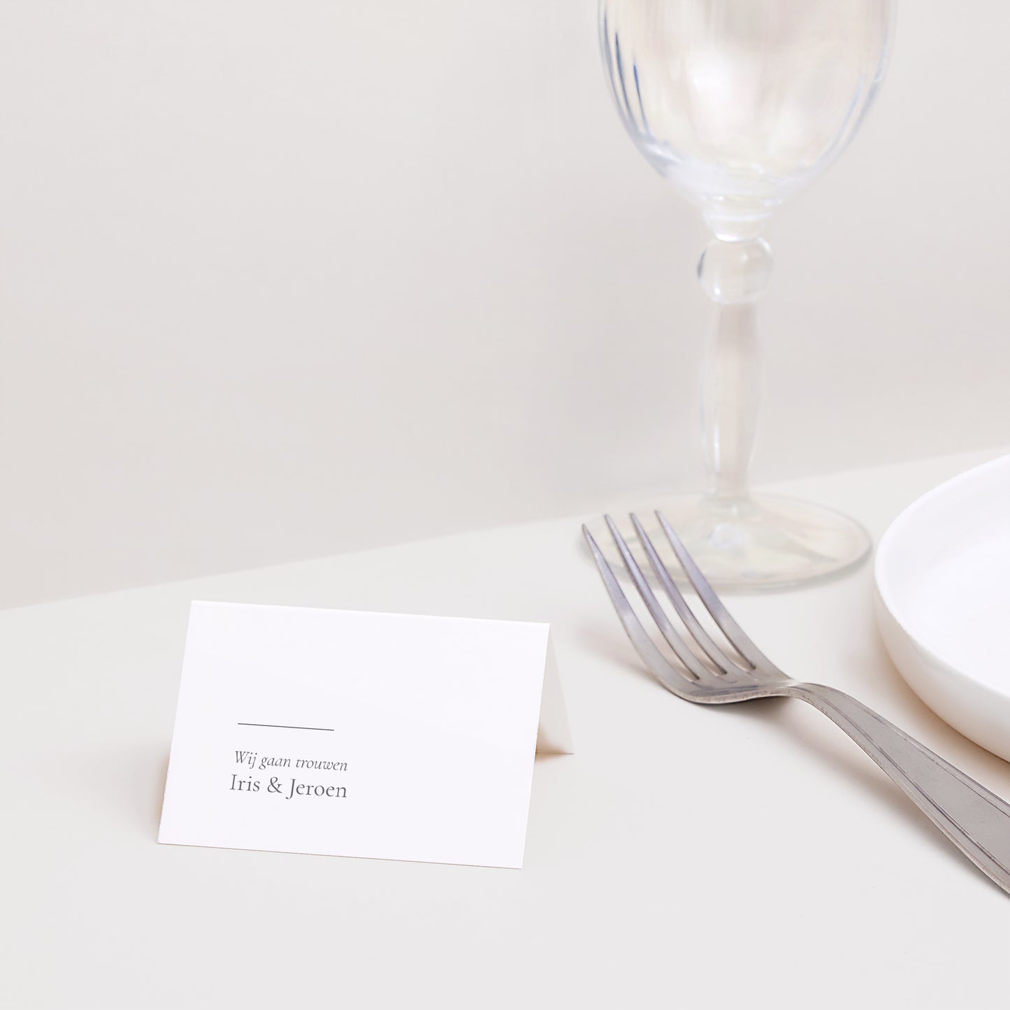 Naamkaartjes Huwelijk 2 luiken Tak van Olivier II foto N° 2