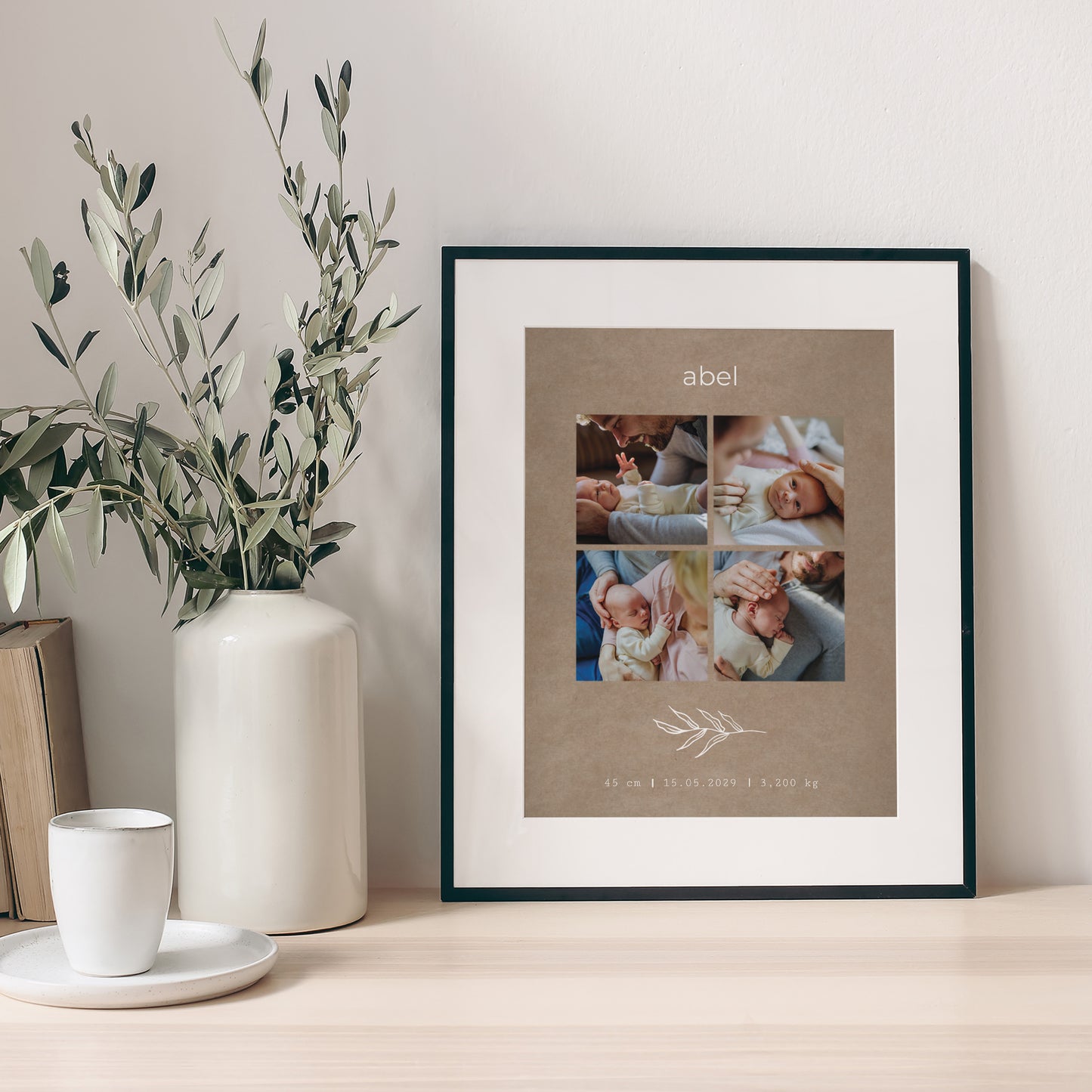 Poster Geboorte Portret streng en kraft foto N° 1