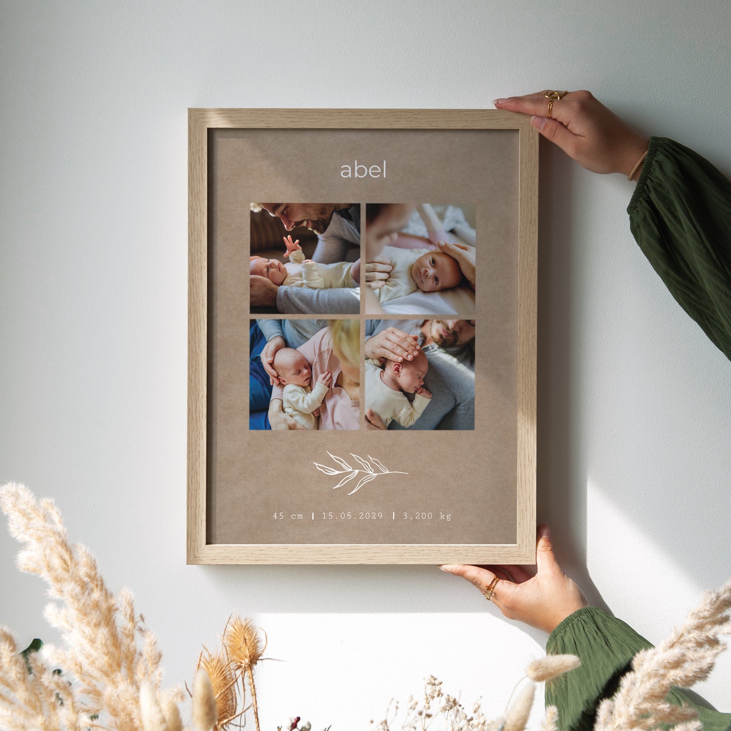 Poster Geboorte Portret streng en kraft foto N° 2