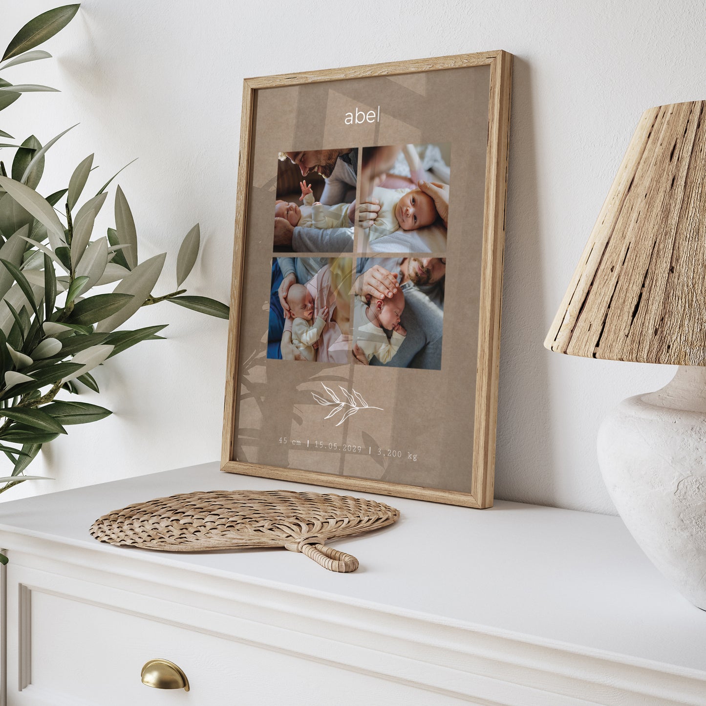 Poster Geboorte Portret streng en kraft foto N° 5