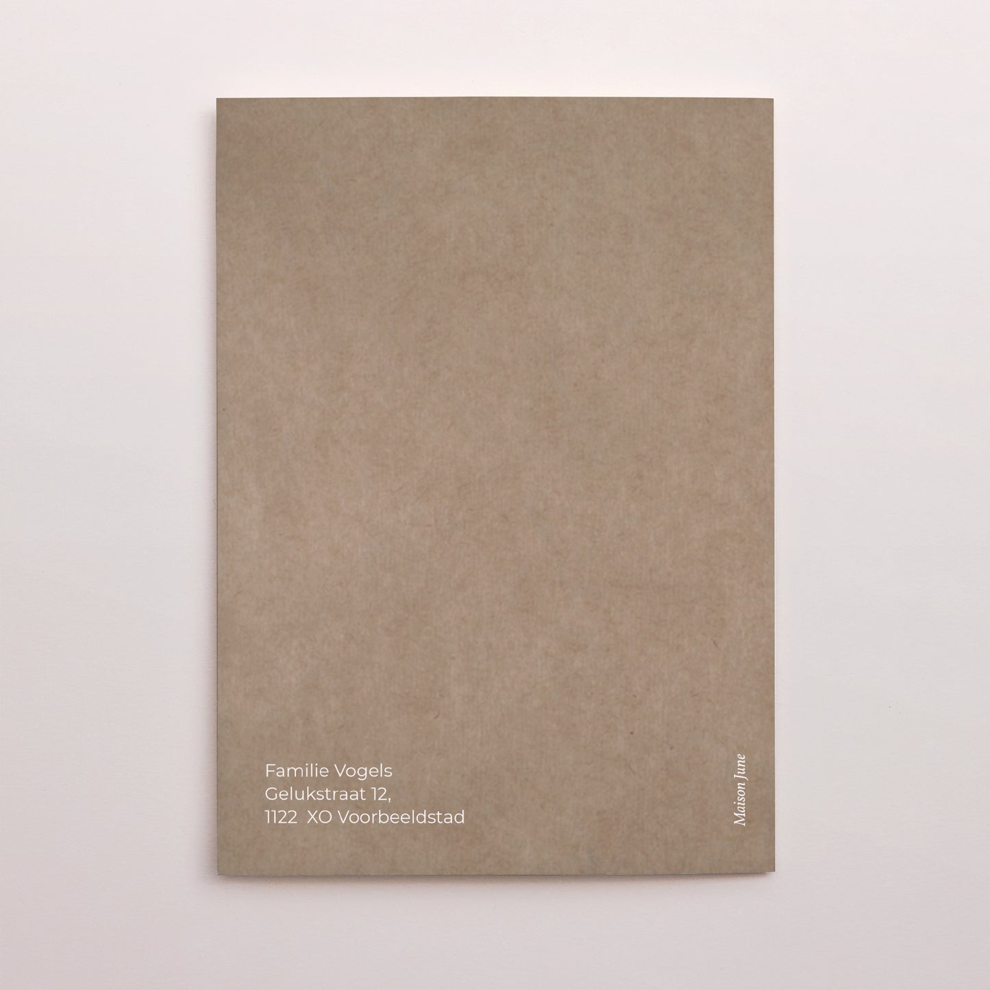 Uitnodigingskaart Geboorte Portret dubbele vouw streng en kraft foto N° 3