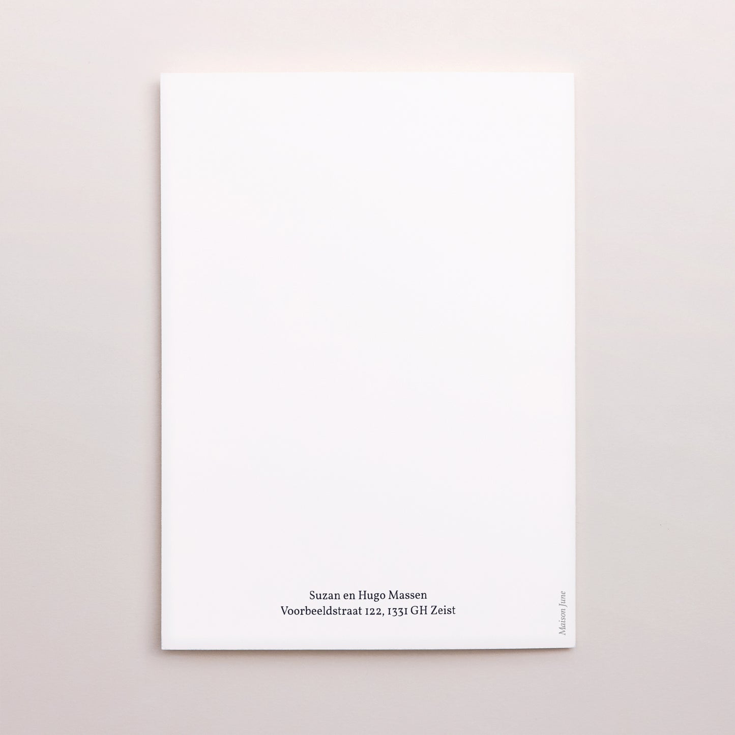 Bedankkaart Huwelijk Portret dubbele vouw foto N° 3