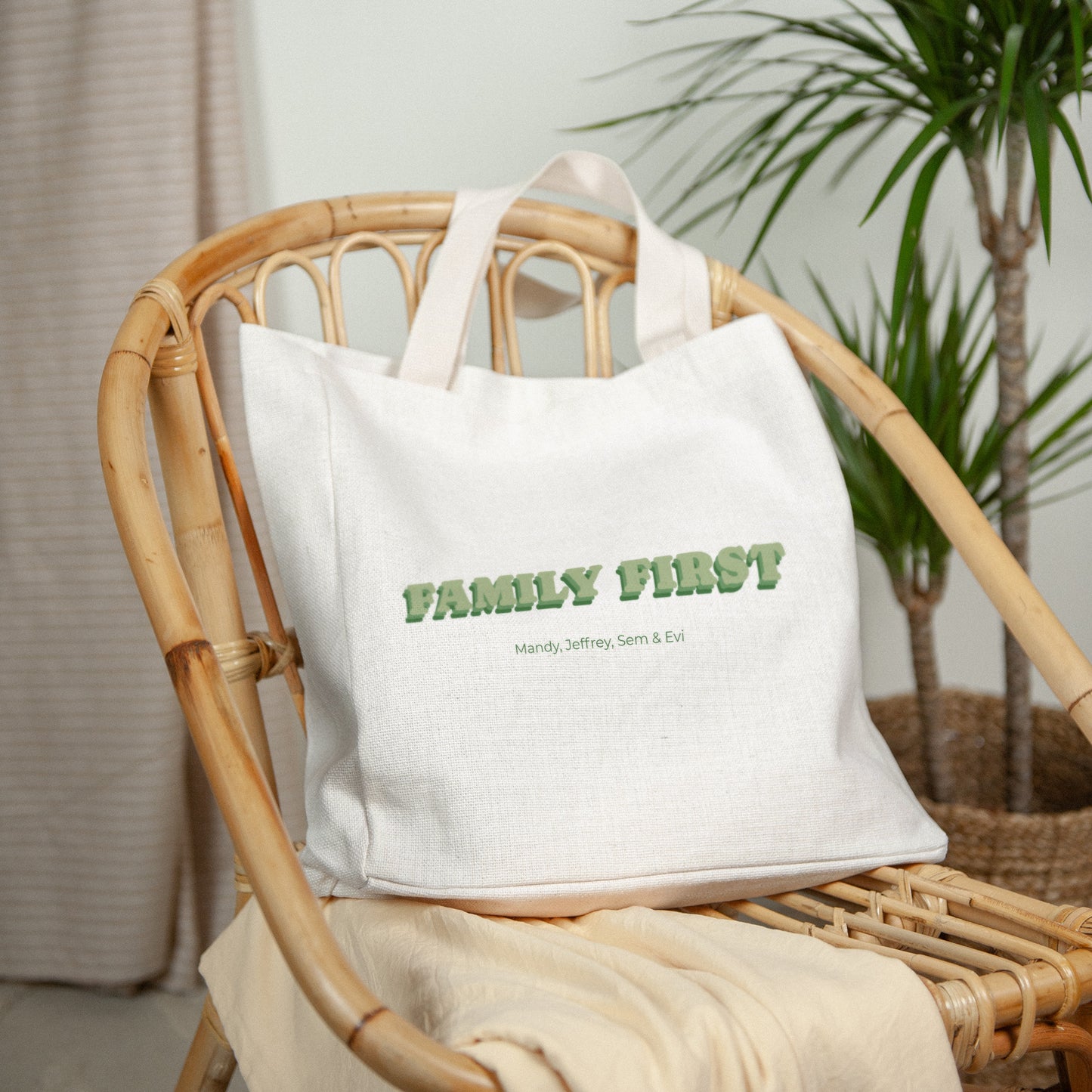 Tote Bag Objecten Handgreep van canvas foto N° 2