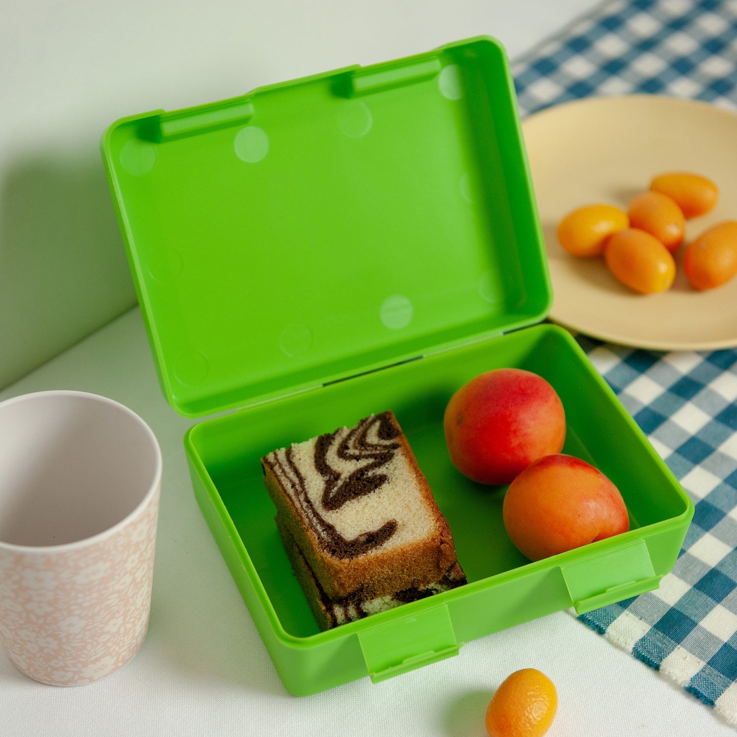 Snackdoos Objecten Groen Groene strepen foto N° 3