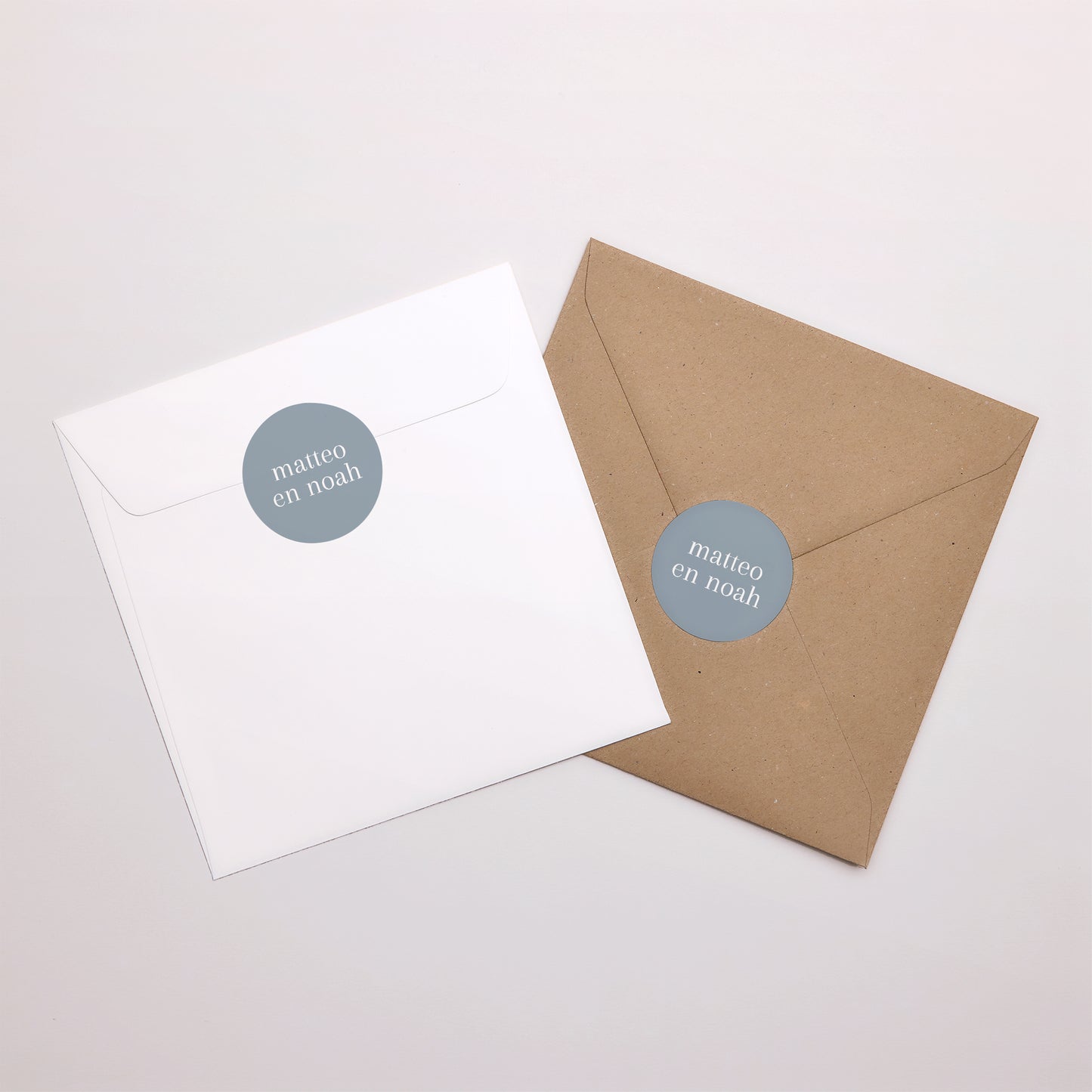 Sticker Geboorte Cirkel Blauwe tweelingen foto N° 3