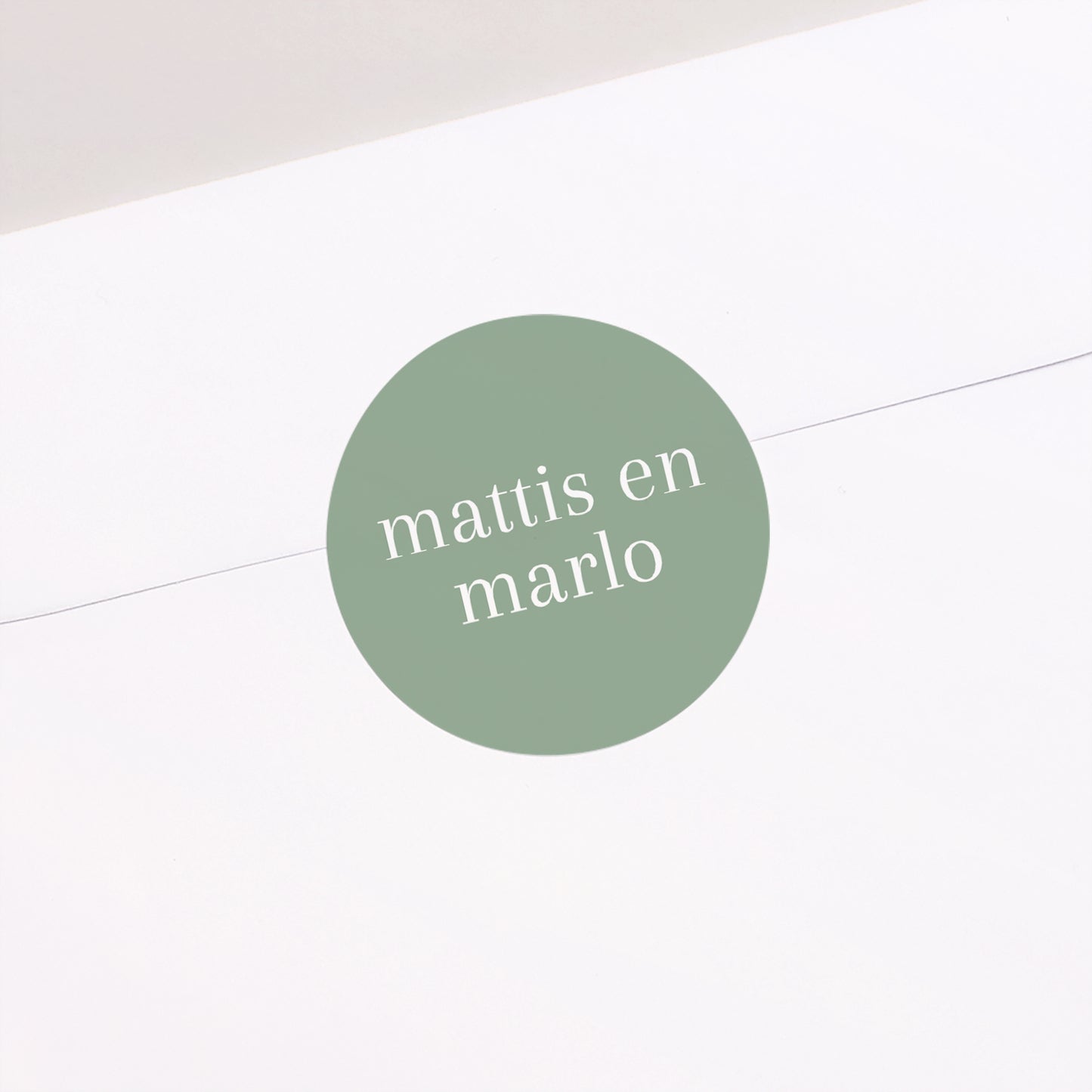 Sticker Geboorte Cirkel Groene tweeling foto N° 1
