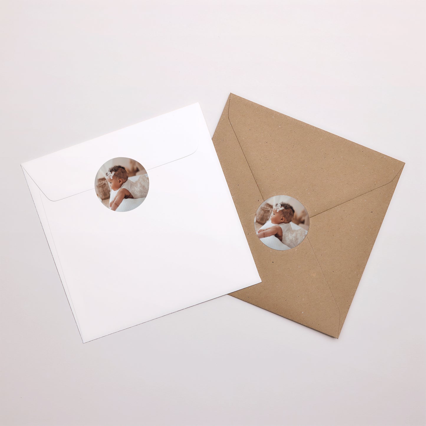 Sticker Geboorte Cirkel Zuiver wit foto N° 3