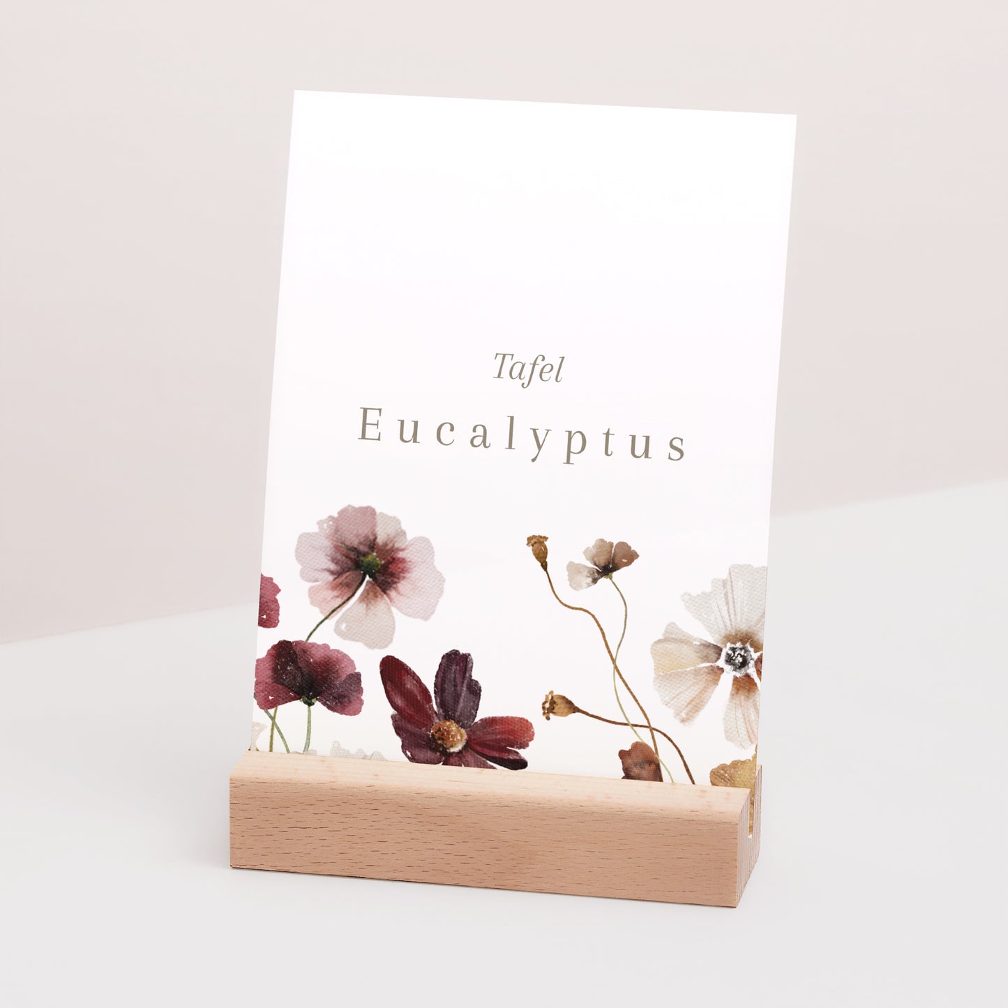 Tafelnummers Huwelijk Rechthoek Gedroogde veldbloemen II foto N° 3