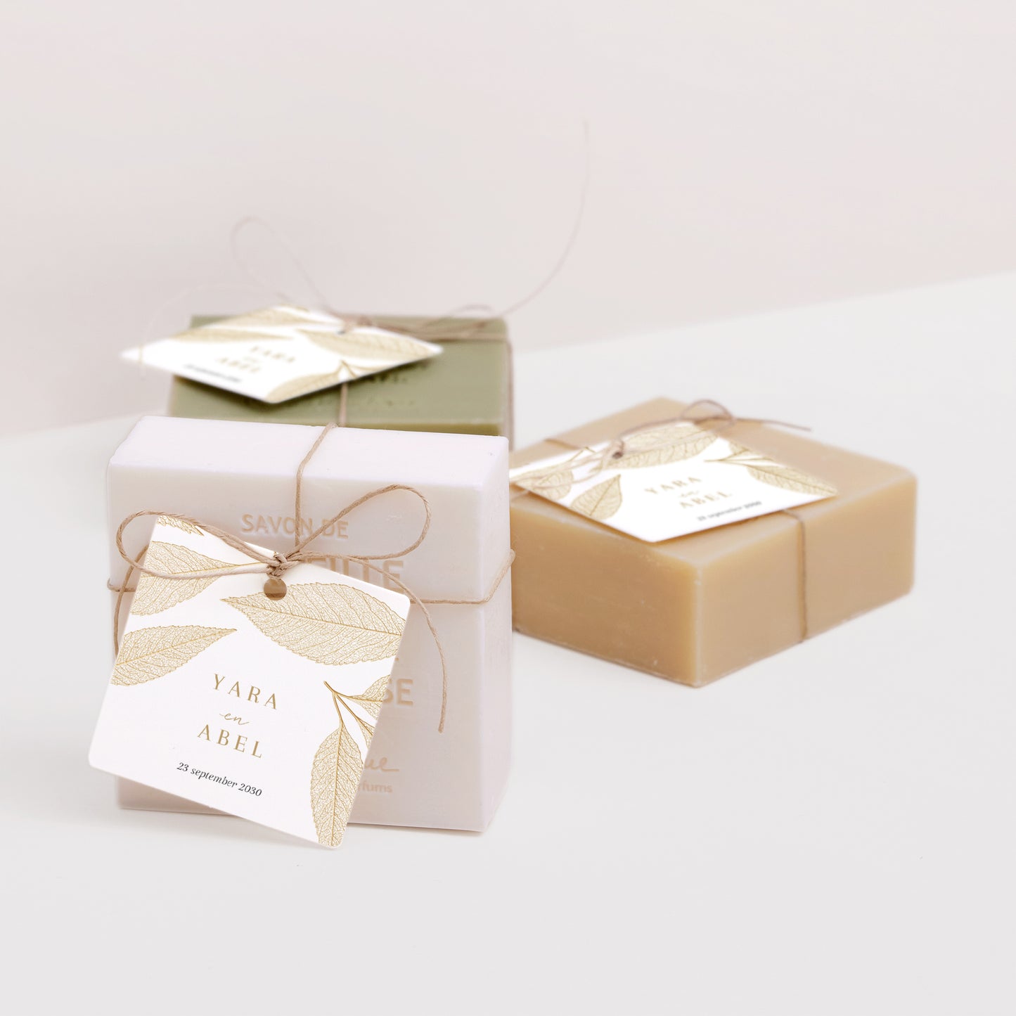 Cadeaulabel Huwelijk Vierkant foto N° 2