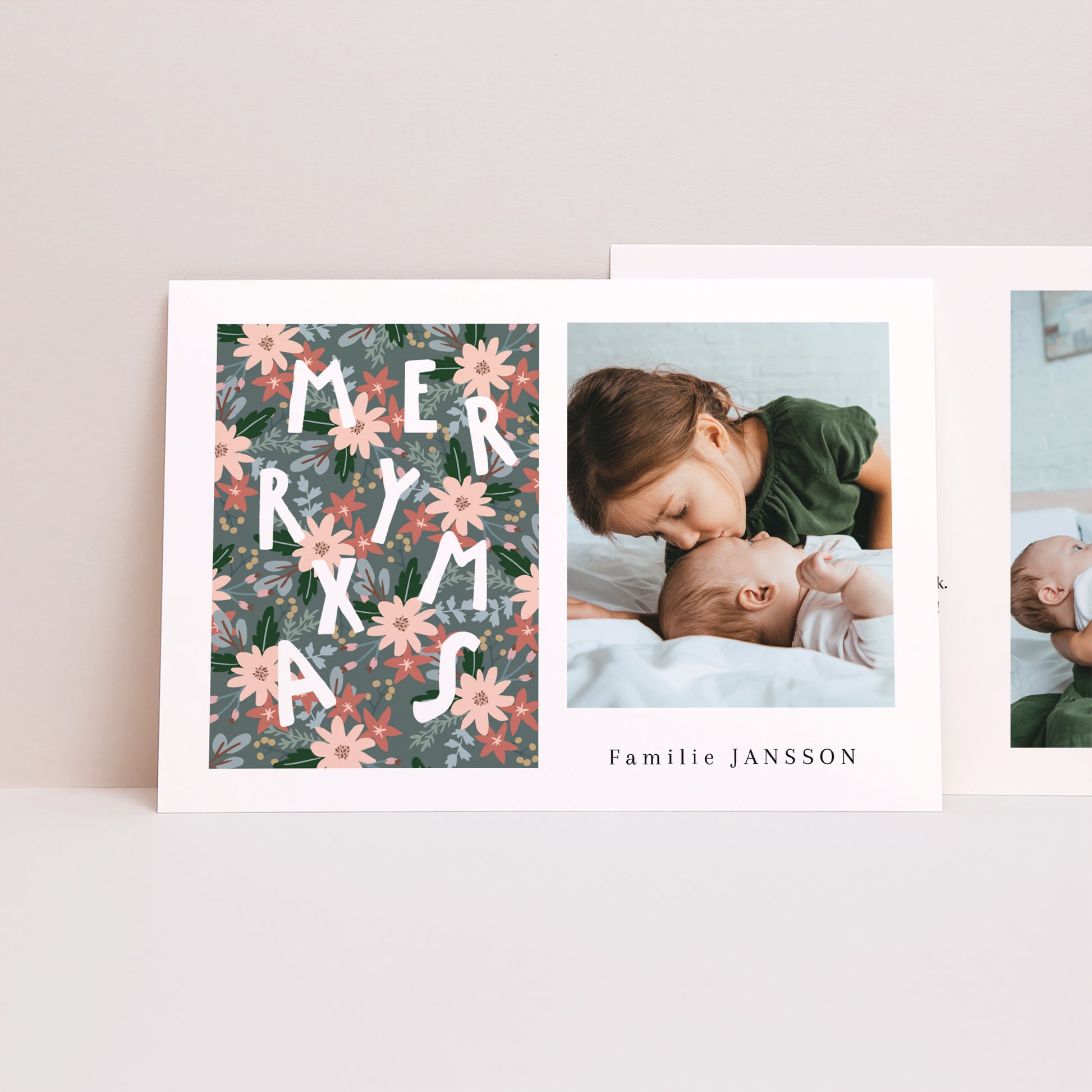 Kerstkaart Eindejaar Landschap VROLIJK KERSTFEEST III foto N° 1