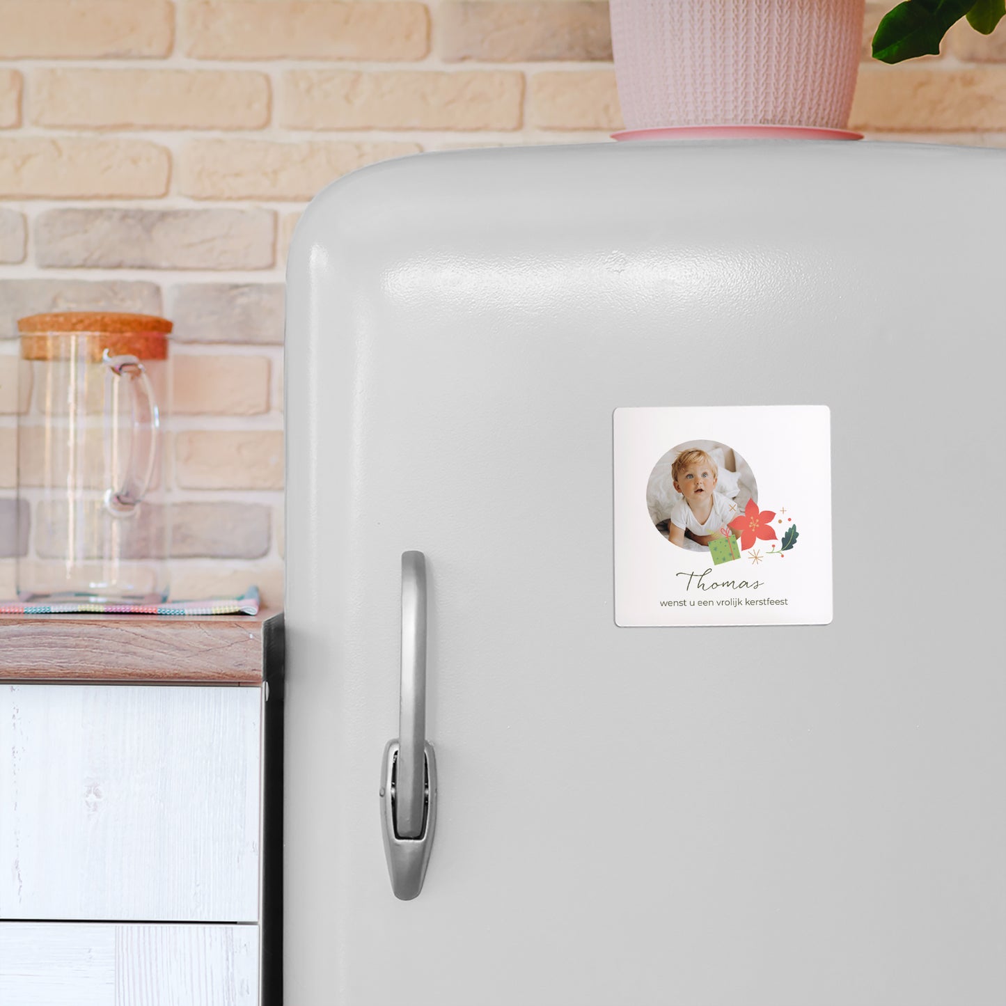 Kerstkaart Eindejaar Set van 9, magnetisch. Betoverende wervelwind foto N° 4