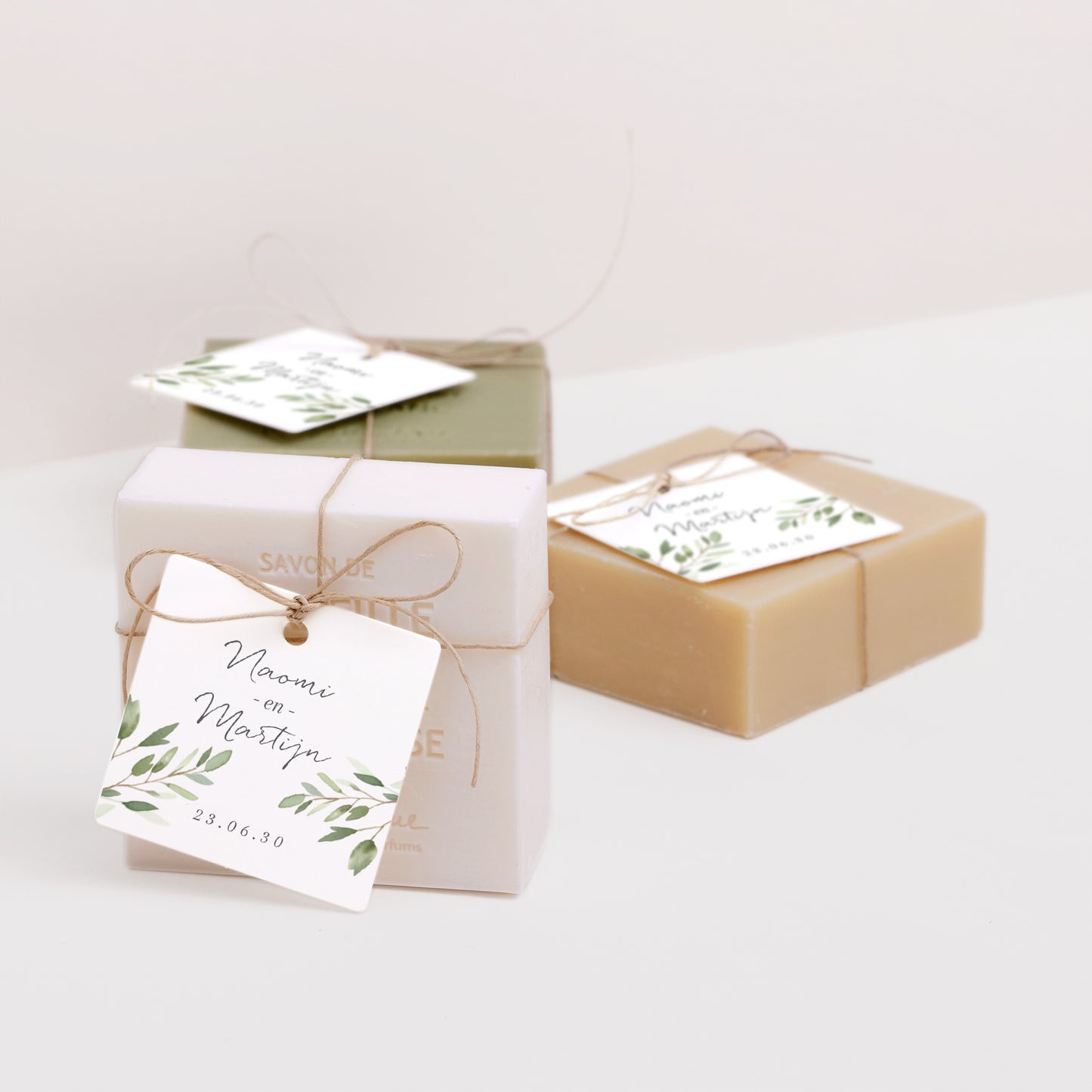 Cadeaulabel Huwelijk Vierkant foto N° 2