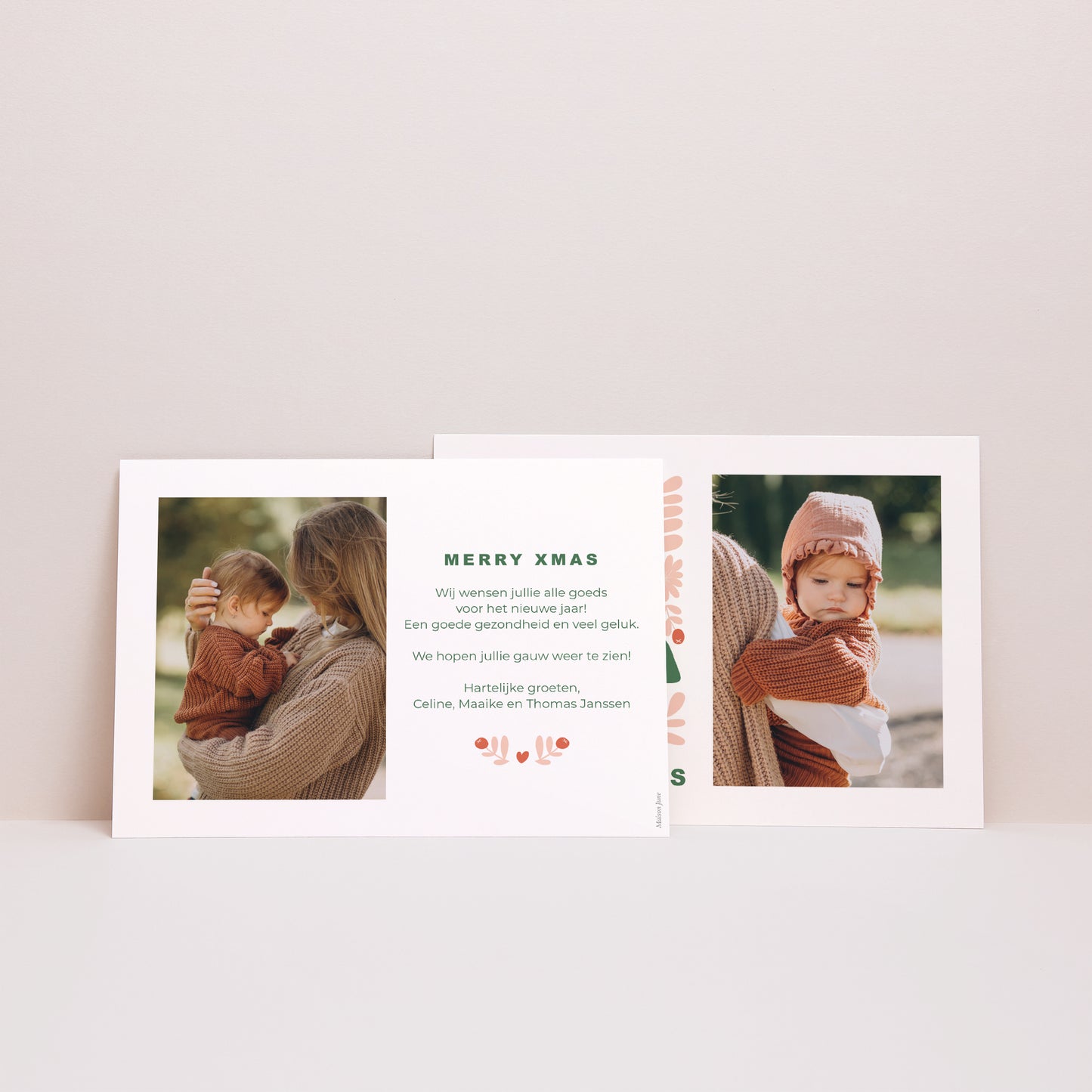 Kerstkaart Eindejaar Landschap Ho ho ho foto N° 2