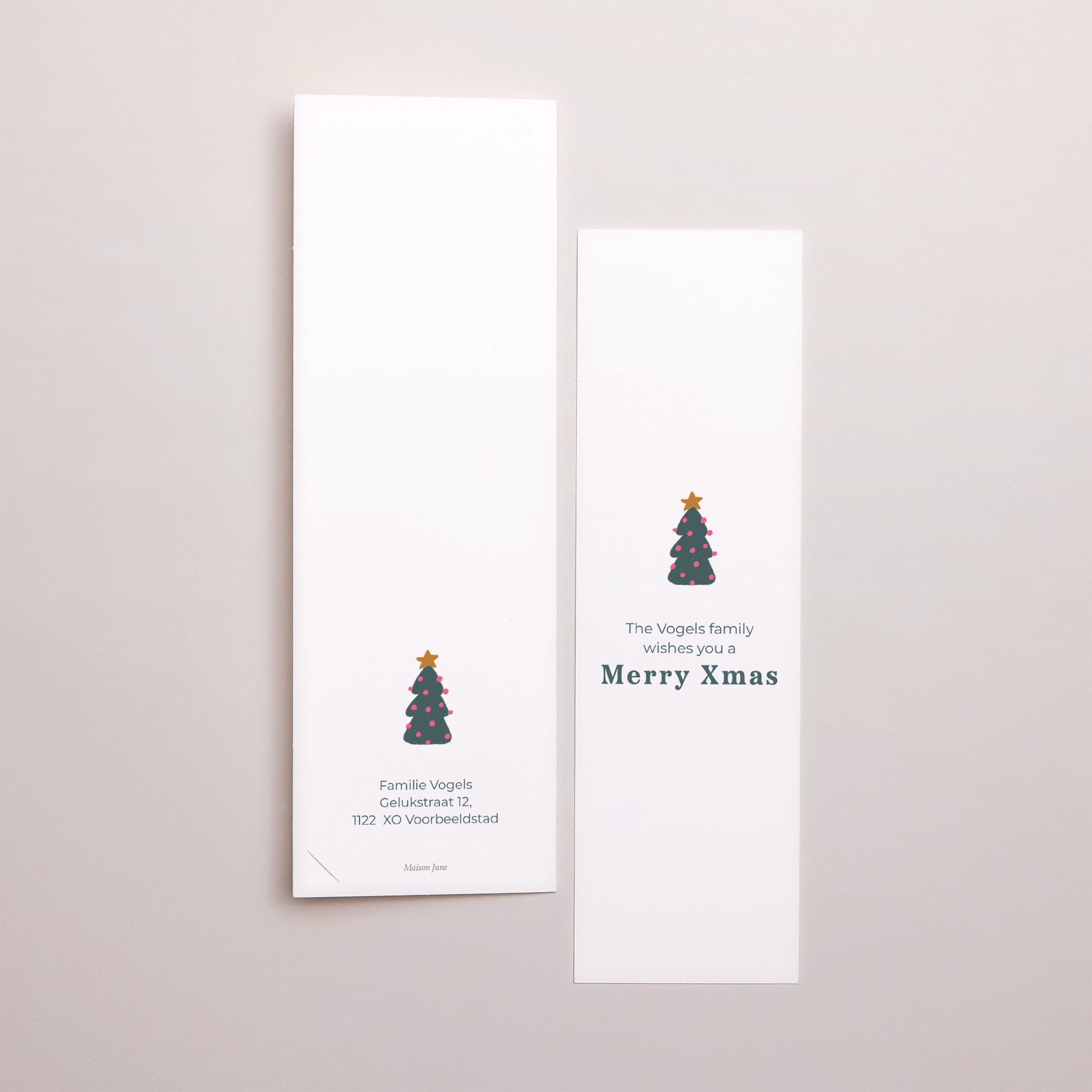 Kerstkaart Eindejaar Fotocabine bladwijzer foto N° 3