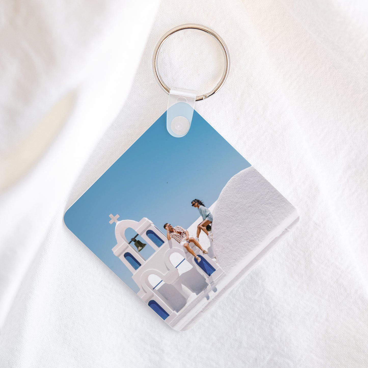 Sleutelhanger Objecten Vierkant Vakantie foto N° 1