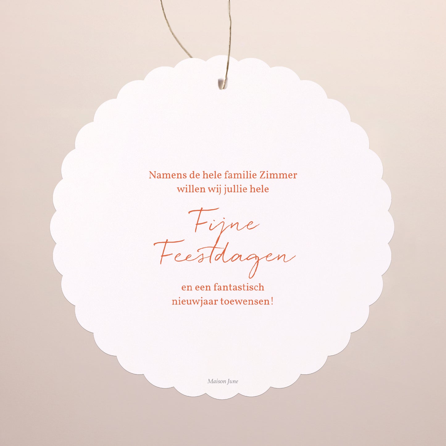 Kerstkaart Eindejaar Om op te hangen. foto N° 2