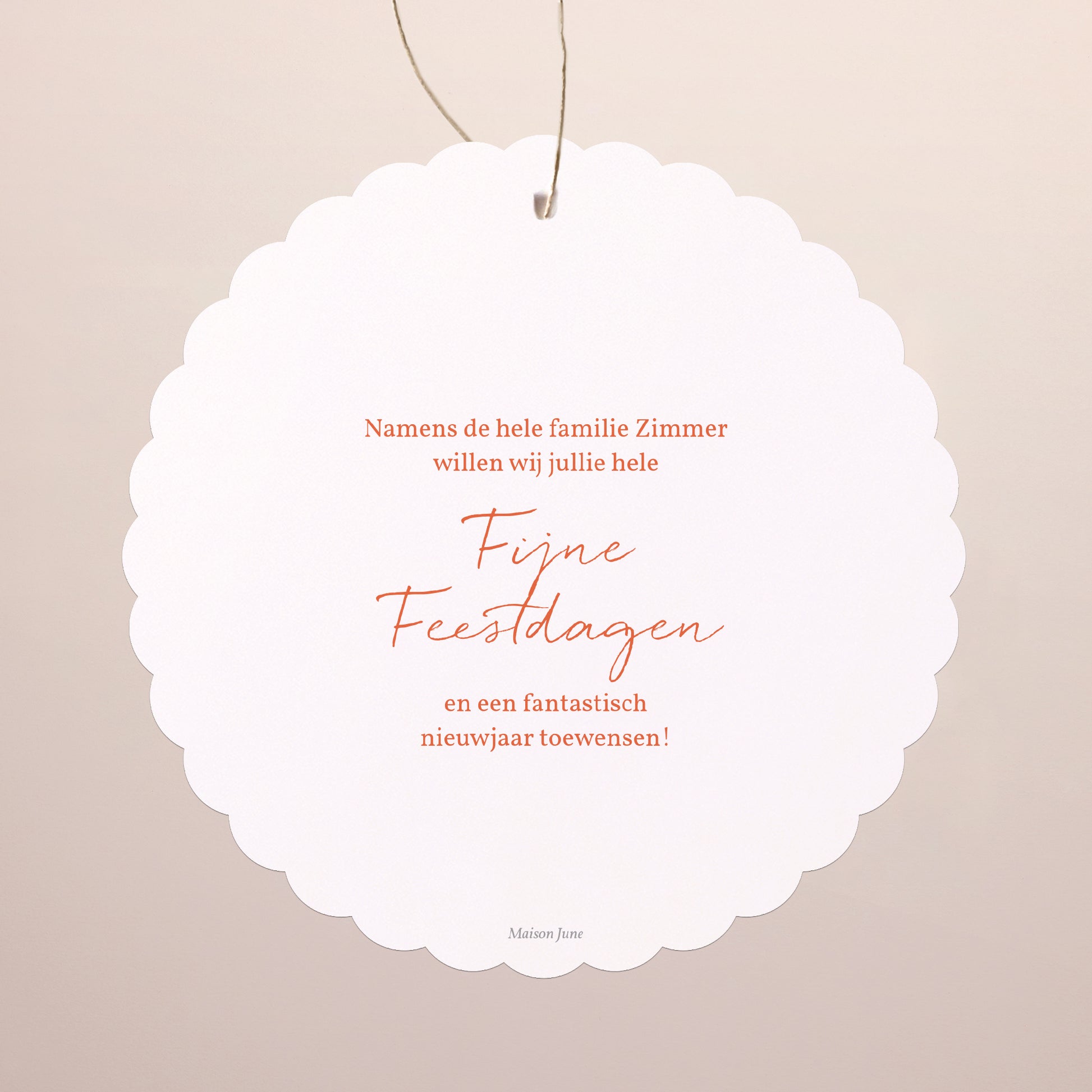 Kerstkaart Eindejaar Om op te hangen. foto N° 2