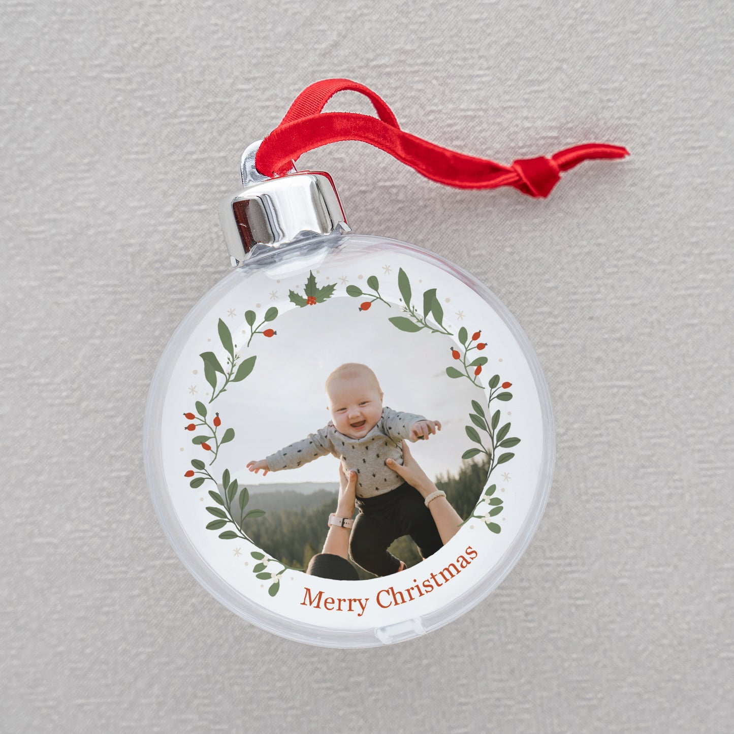 Kerstbal Eindejaar Ronde Kerstkrans IV foto N° 2