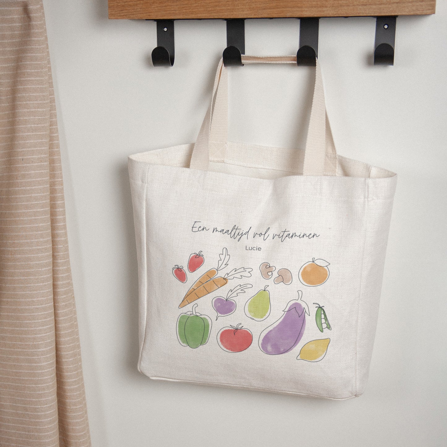 Tote Bag Objecten Handgreep van canvas foto N° 1