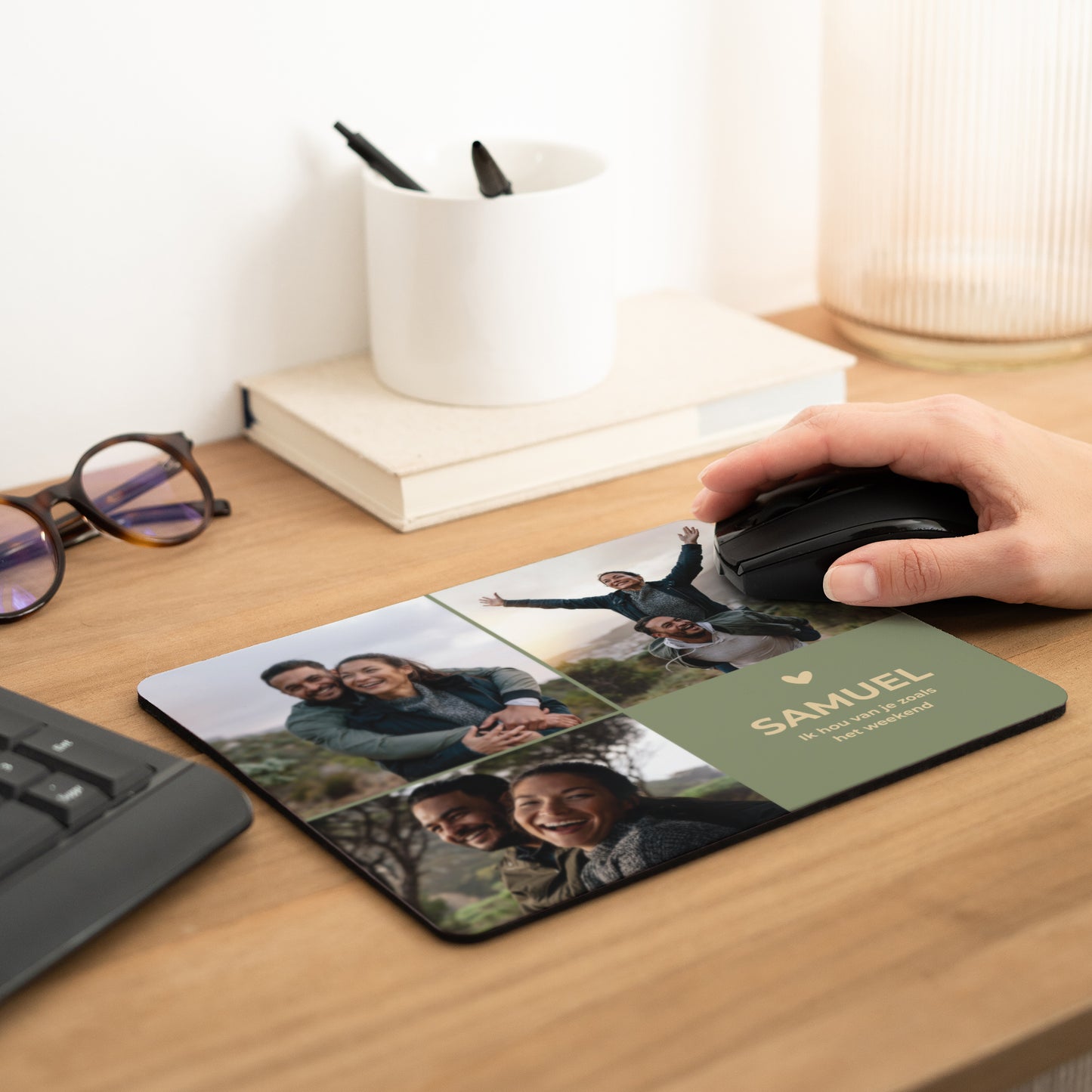 Muismat Objecten Rechthoek Multifoto ik hou van je zoals het weekend foto N° 2